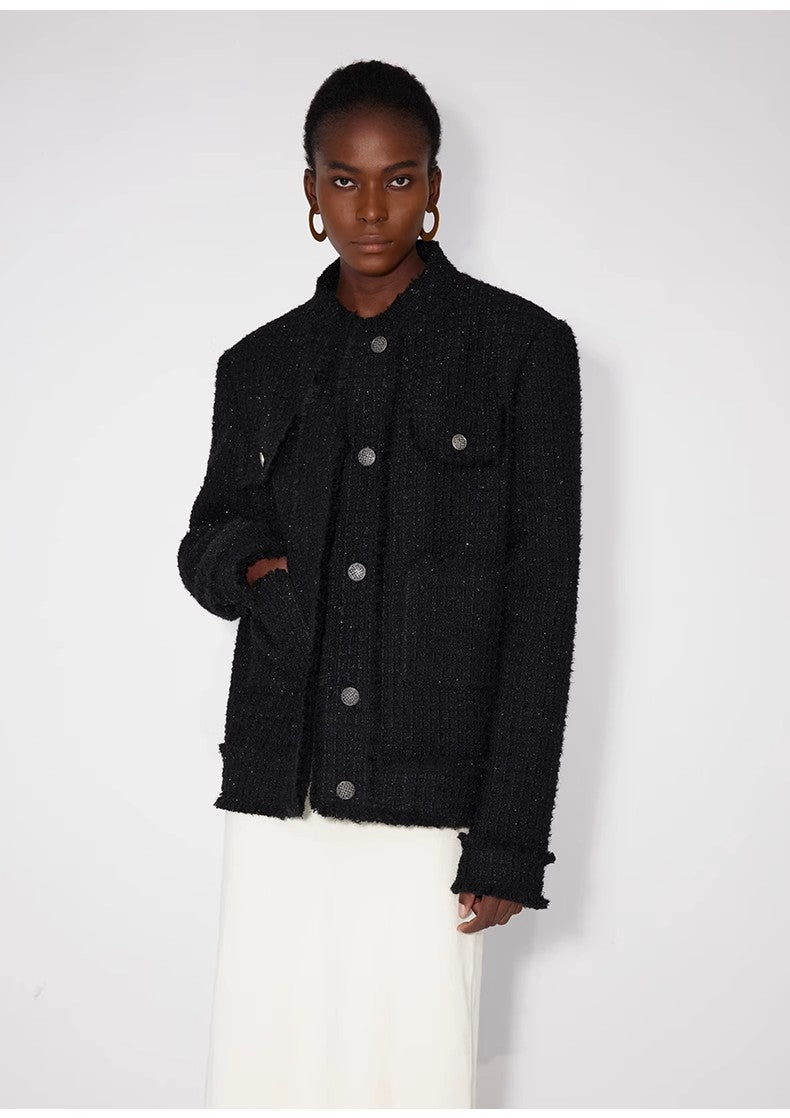 Heavy Wool Wool Edged High-End Fragrant Jacket