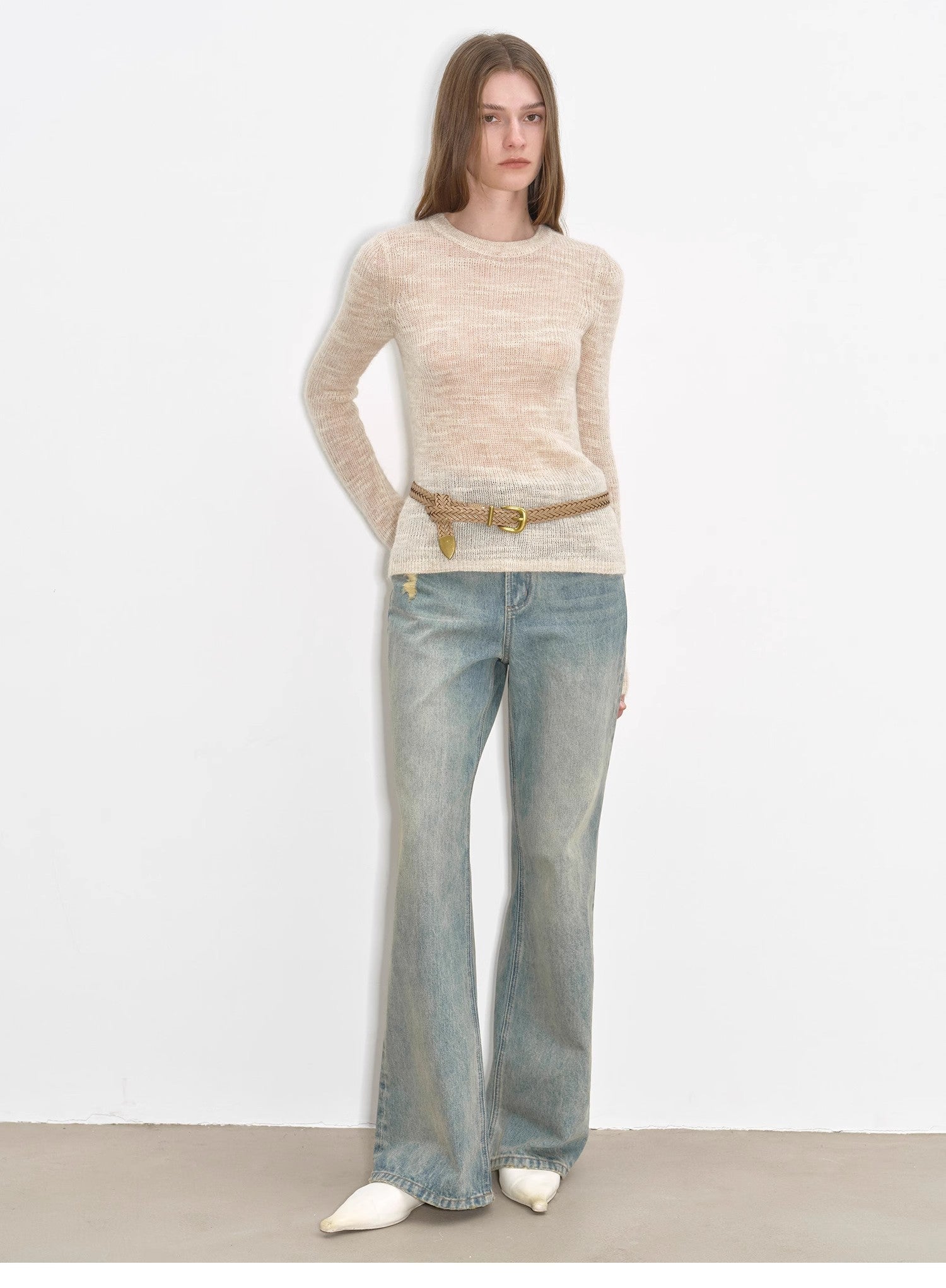 "Flare Mark" Slim-Fit Flared Jeans