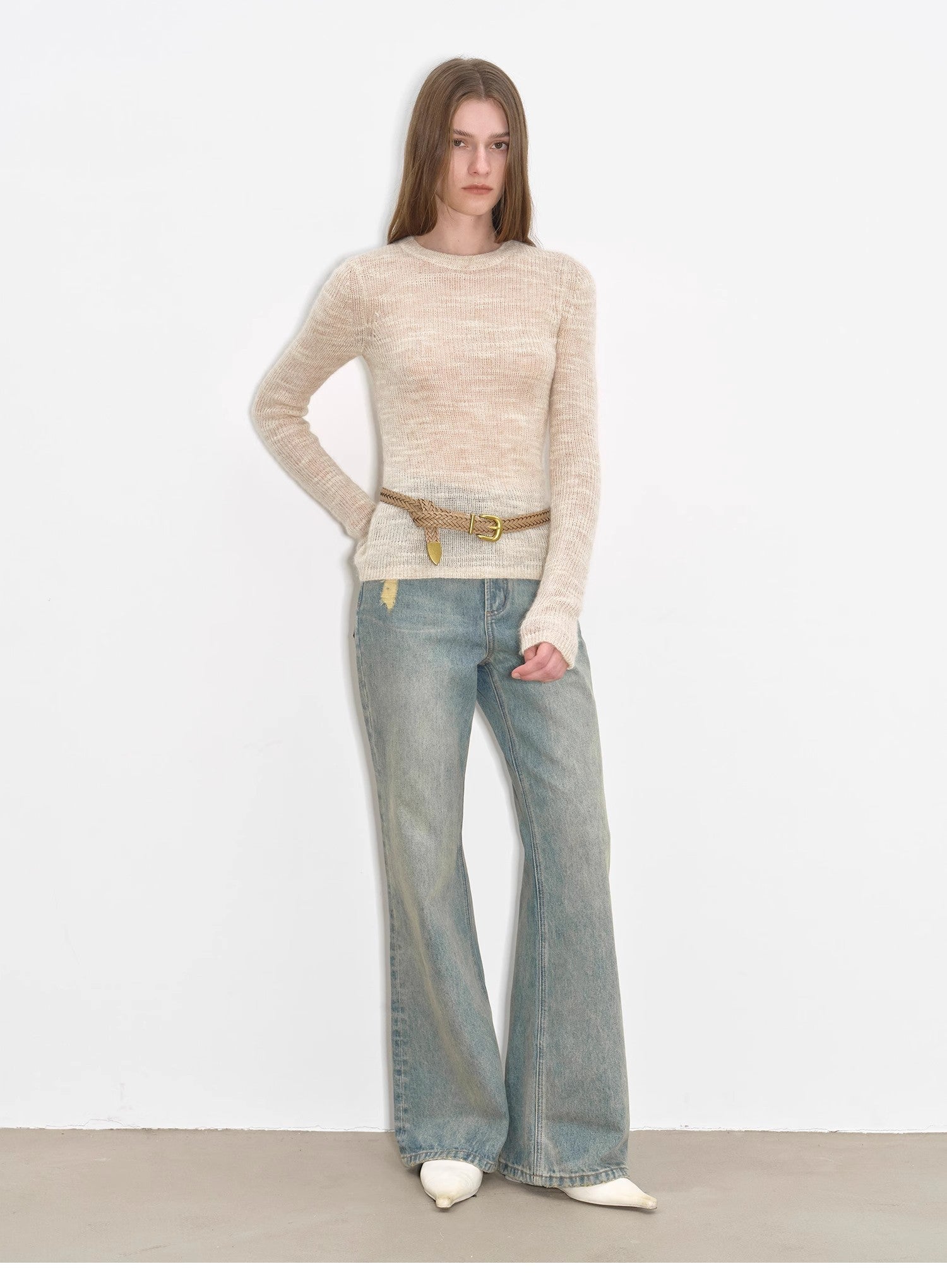 "Flare Mark" Slim-Fit Flared Jeans