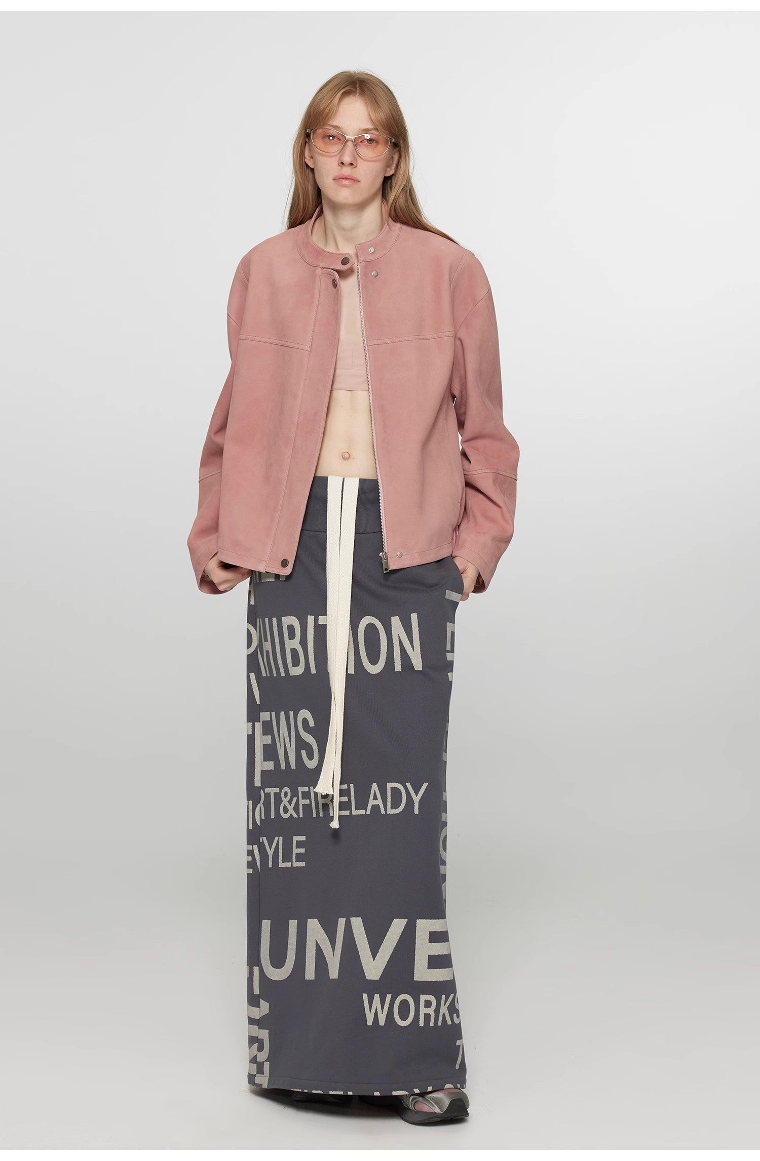 "Sweet Cherry Party" Imported Vintage Suede Lambskin Leather Blazer Jacket