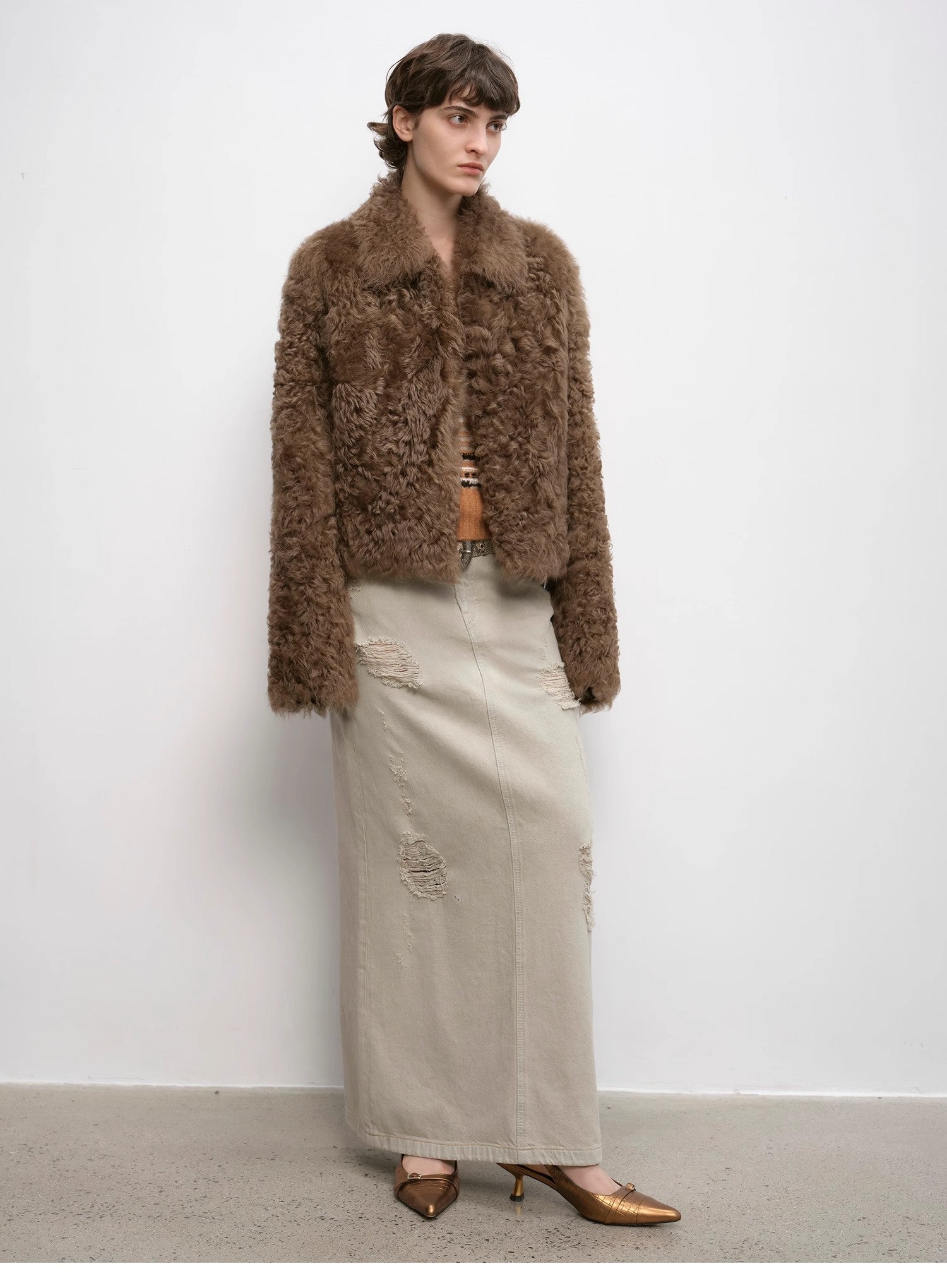 "Blackmoon Berlin" Soft Wool Sheepskin Coat