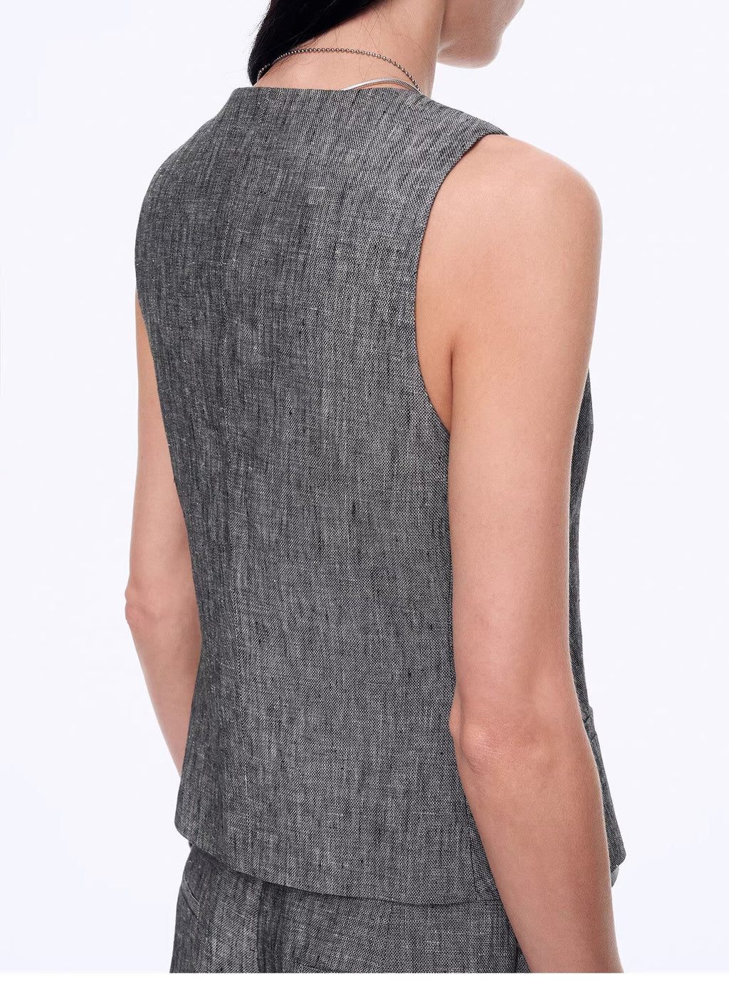 "Old Money" Linen Draped Vest and Trousers Suit