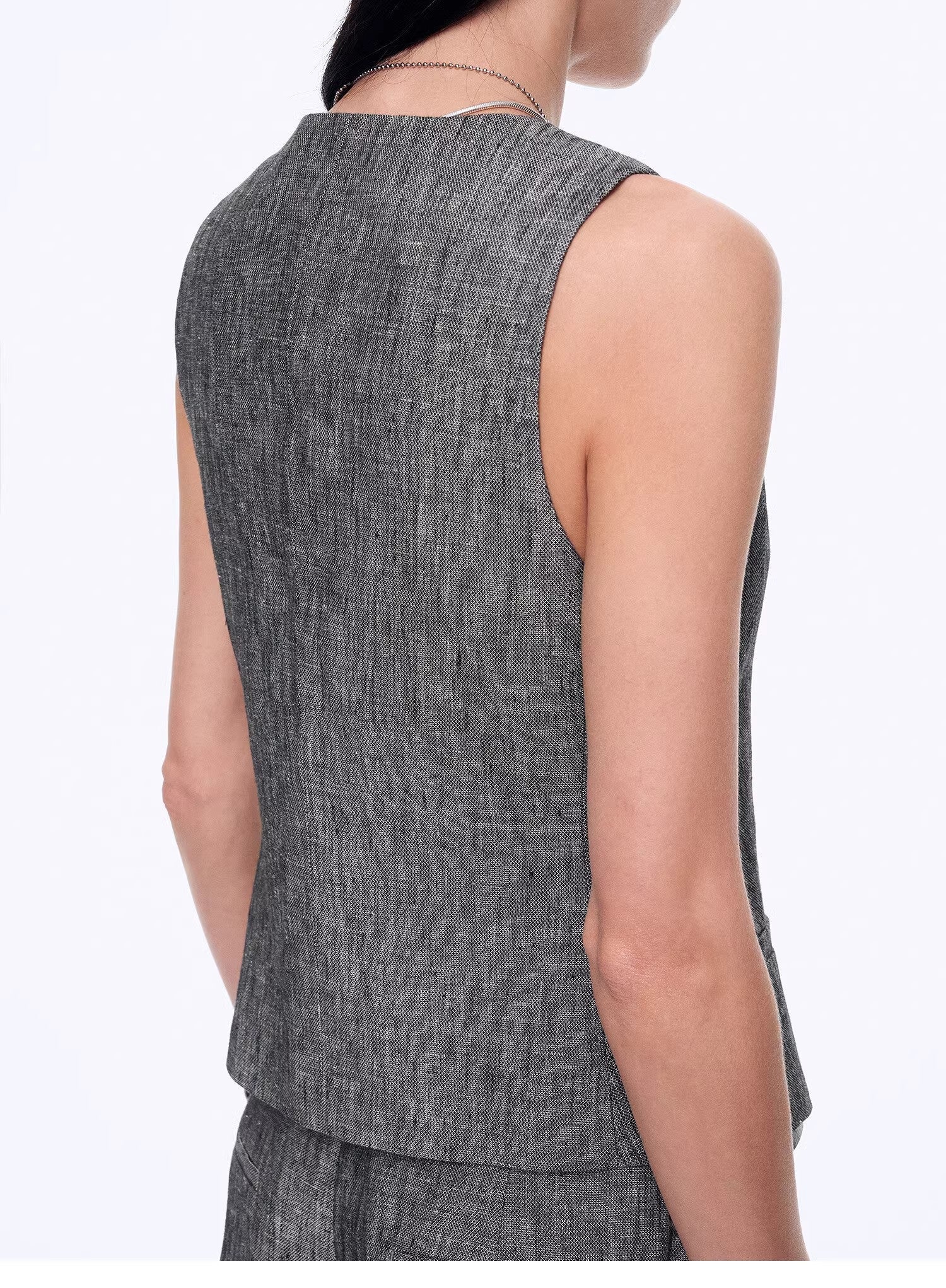 "Old Money" Linen Draped Vest and Trousers Suit