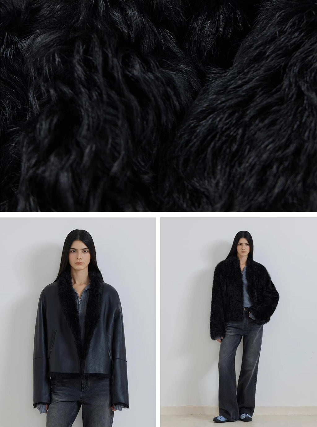 "Beethoven's Night" Reversible Double-sided Tuscany Sheepskin Coat
