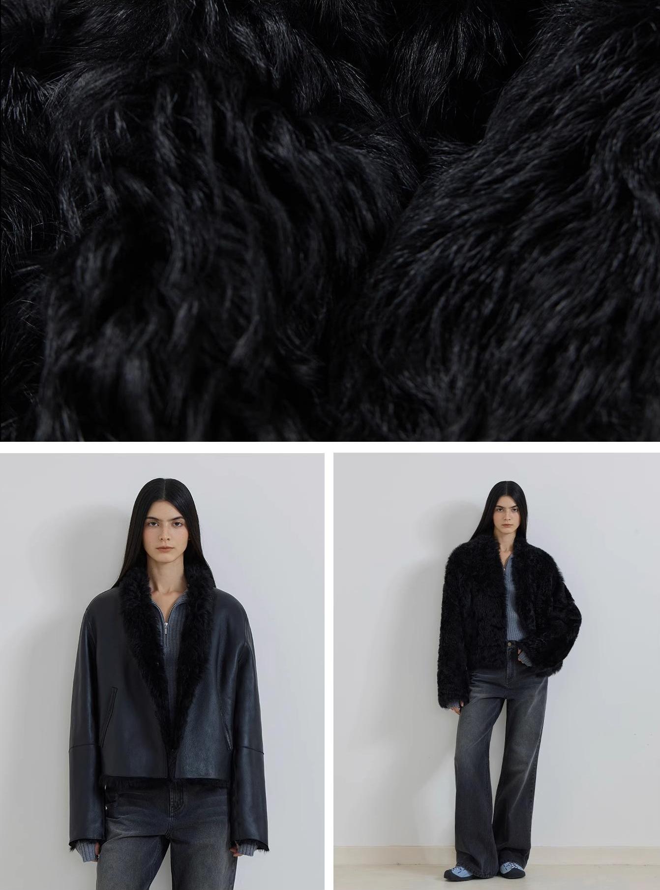 "Beethoven's Night" Reversible Double-sided Tuscany Sheepskin Coat
