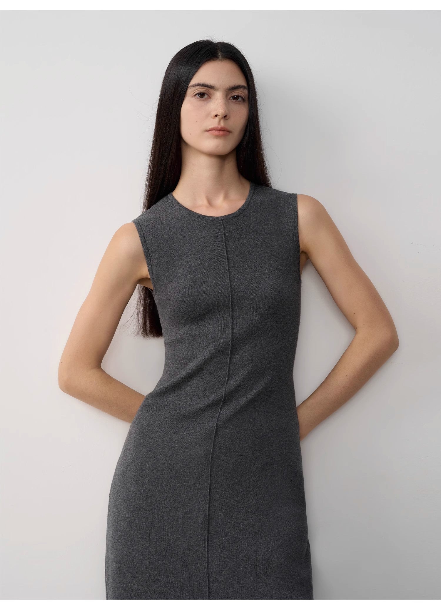 "Island Letters" Baslan Merino Wool Knit Dress
