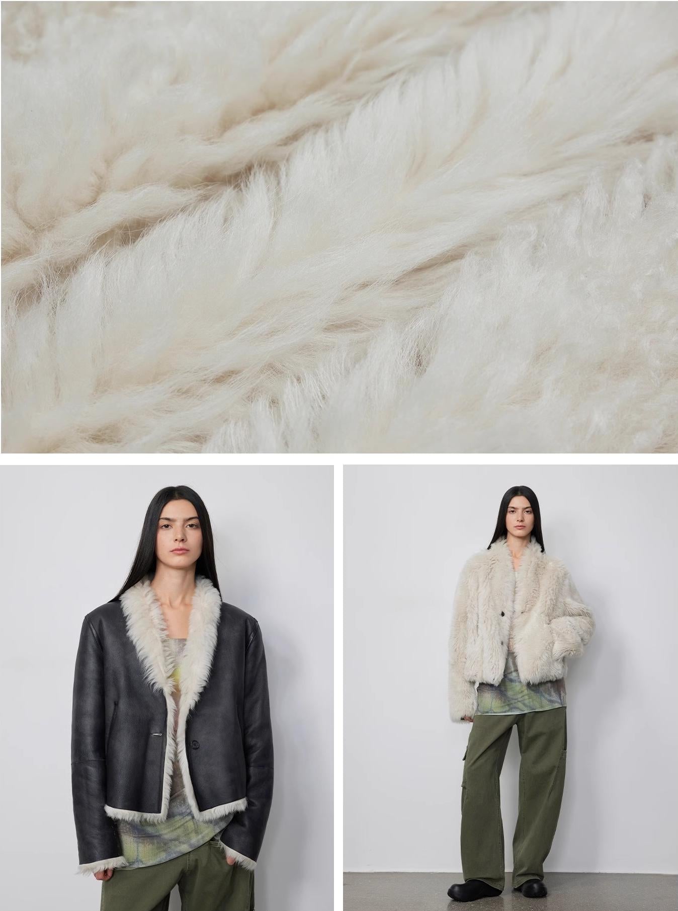 "Beethoven's Night" Reversible Double-sided Tuscany Sheepskin Coat