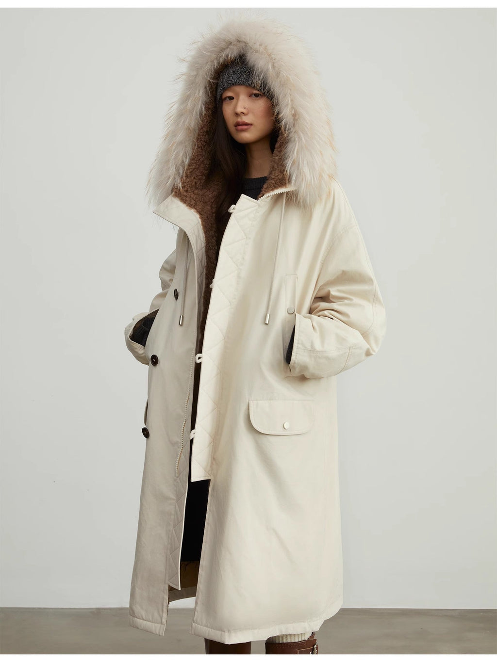 “Manchester City Old Story” Long Hooded Parka