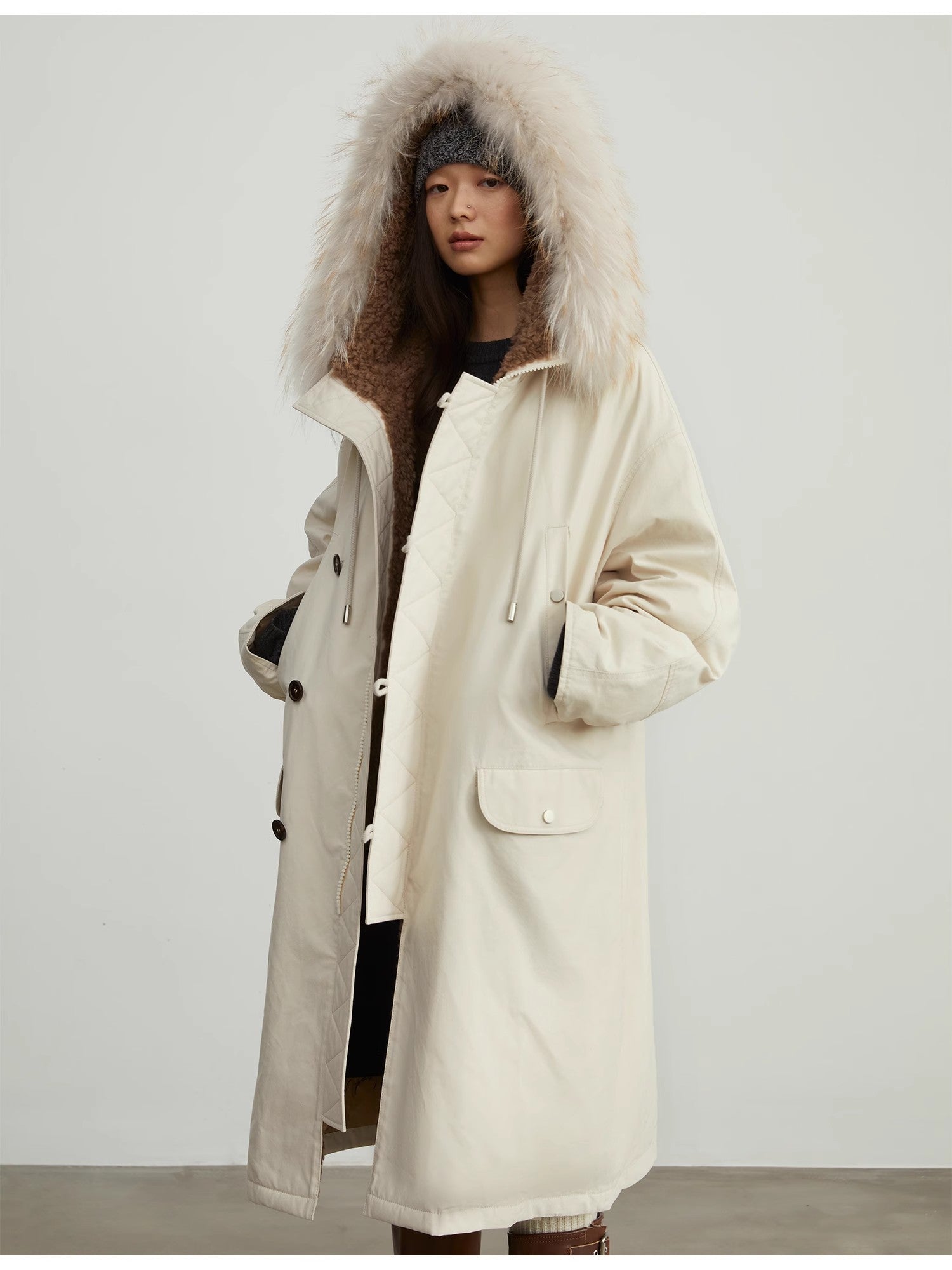“Manchester City Old Story” Long Hooded Parka
