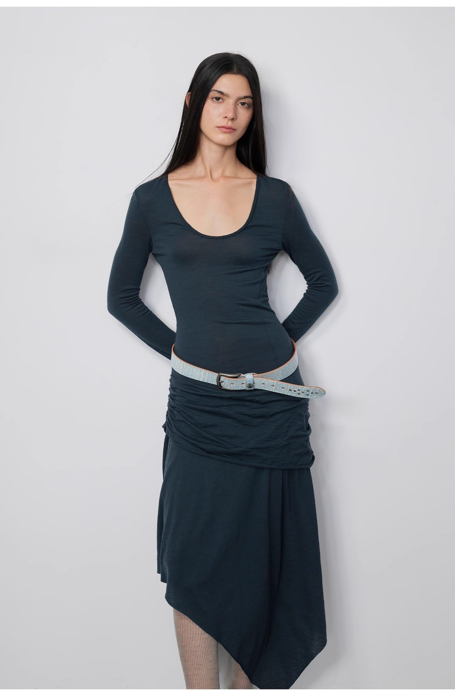 "Dreamy Ball" Irregular Hem Long