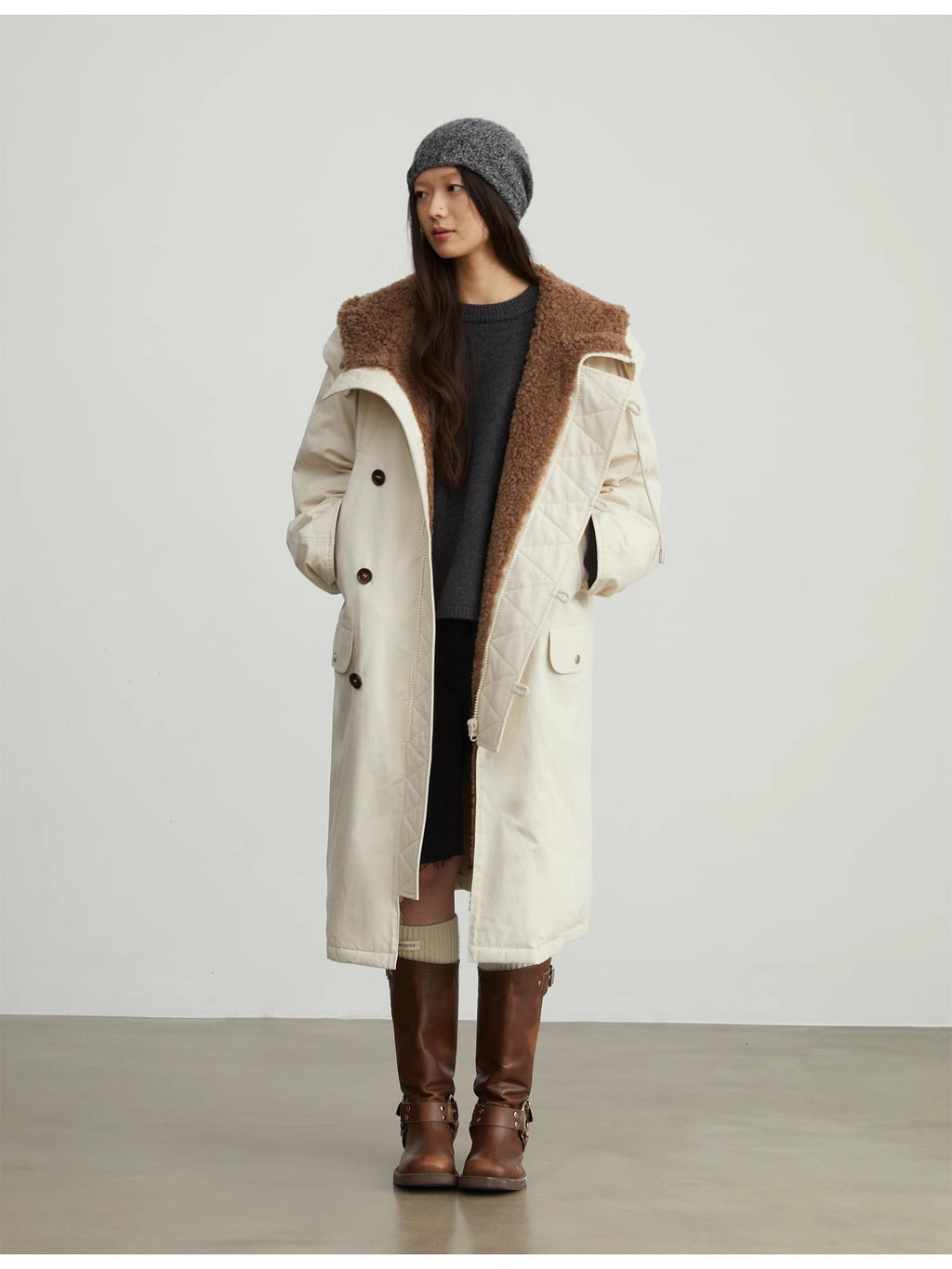 “Manchester City Old Story” Long Hooded Parka