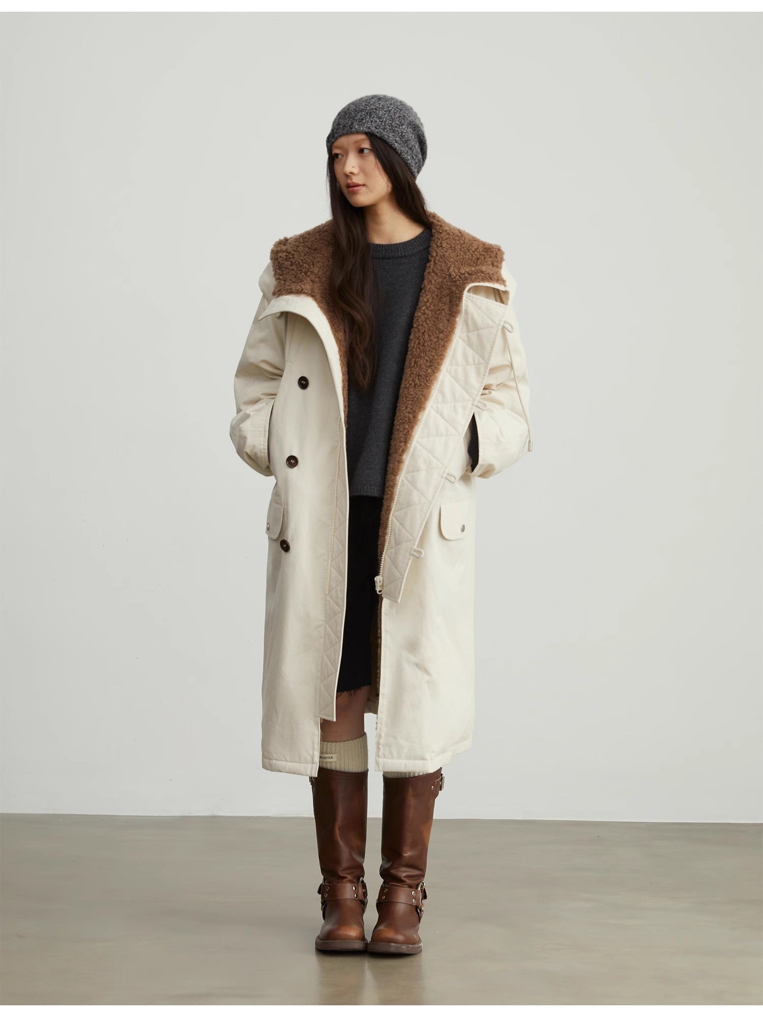 “Manchester City Old Story” Long Hooded Parka