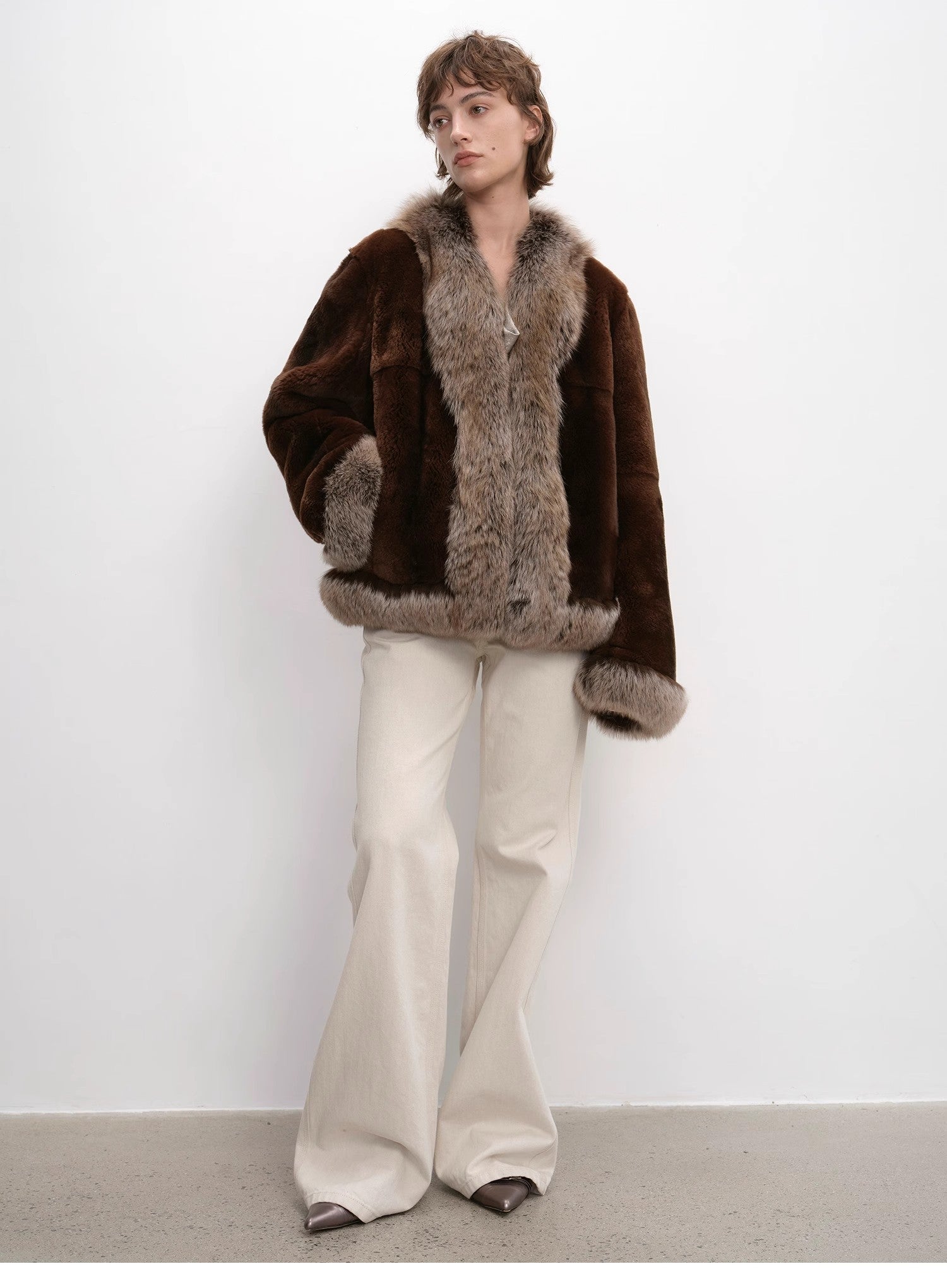 Two-Tone Fox FurJacket