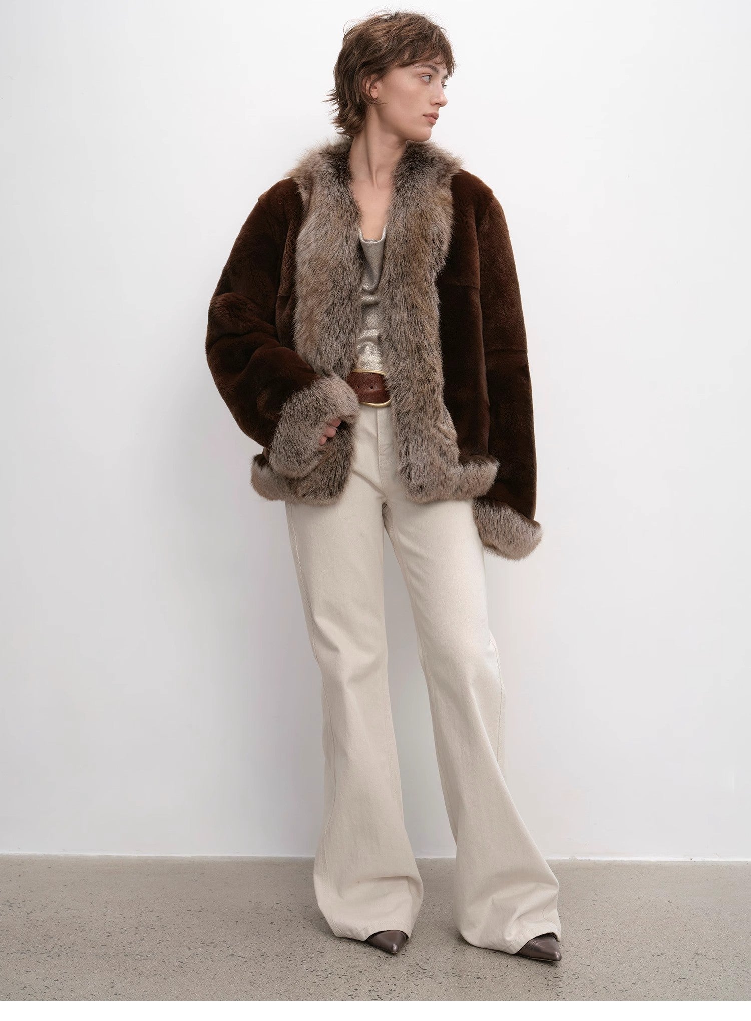 Two-Tone Fox FurJacket