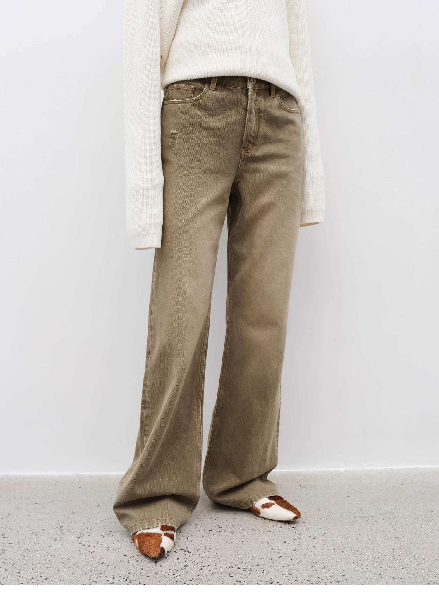 "Flare Mark" Slim-Fit Flared Jeans