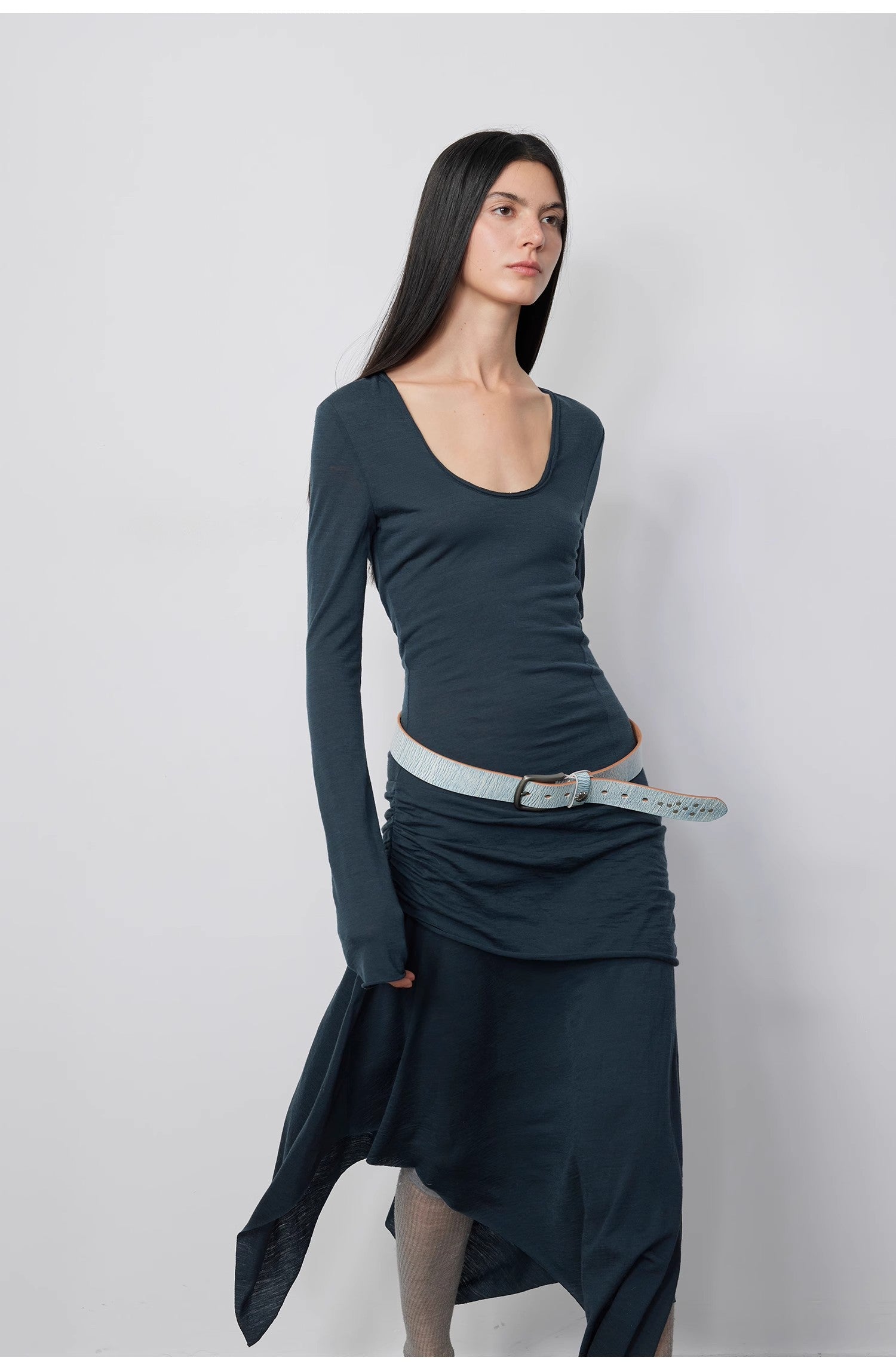"Dreamy Ball" Irregular Hem Long