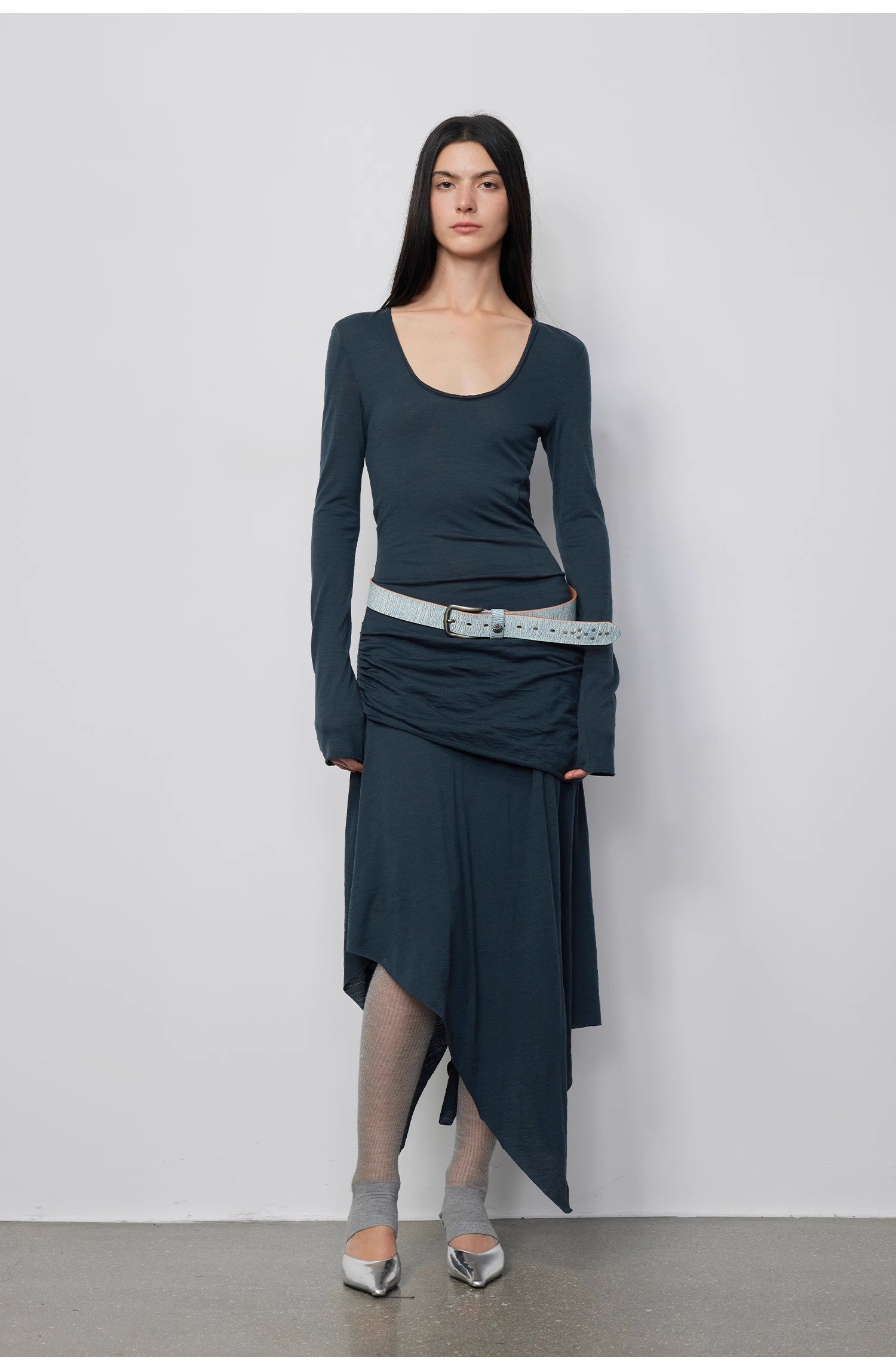 "Dreamy Ball" Irregular Hem Long