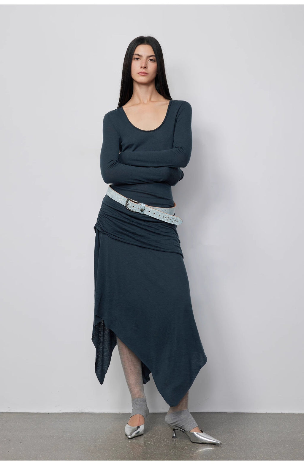 "Dreamy Ball" Irregular Hem Long
