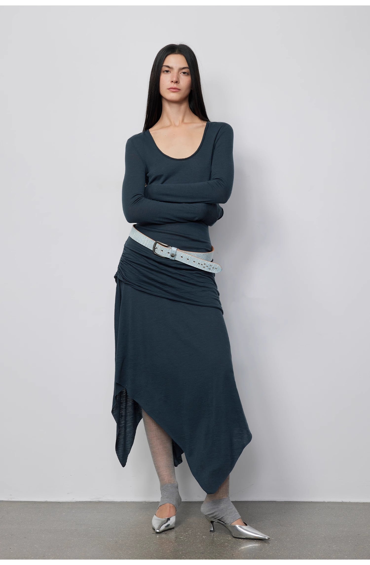 "Dreamy Ball" Irregular Hem Long