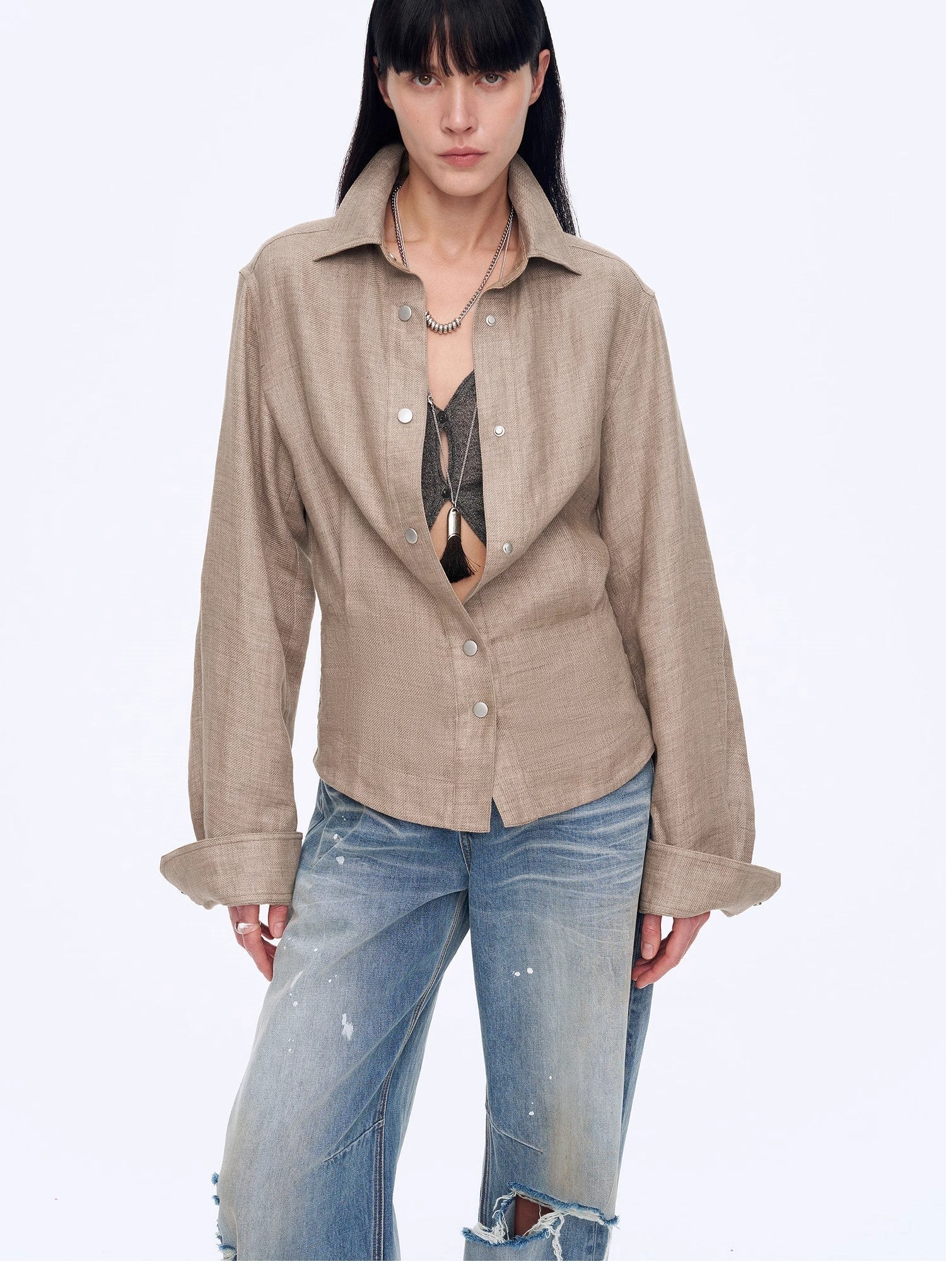 "Berlin Street" Twill Linen Shirt