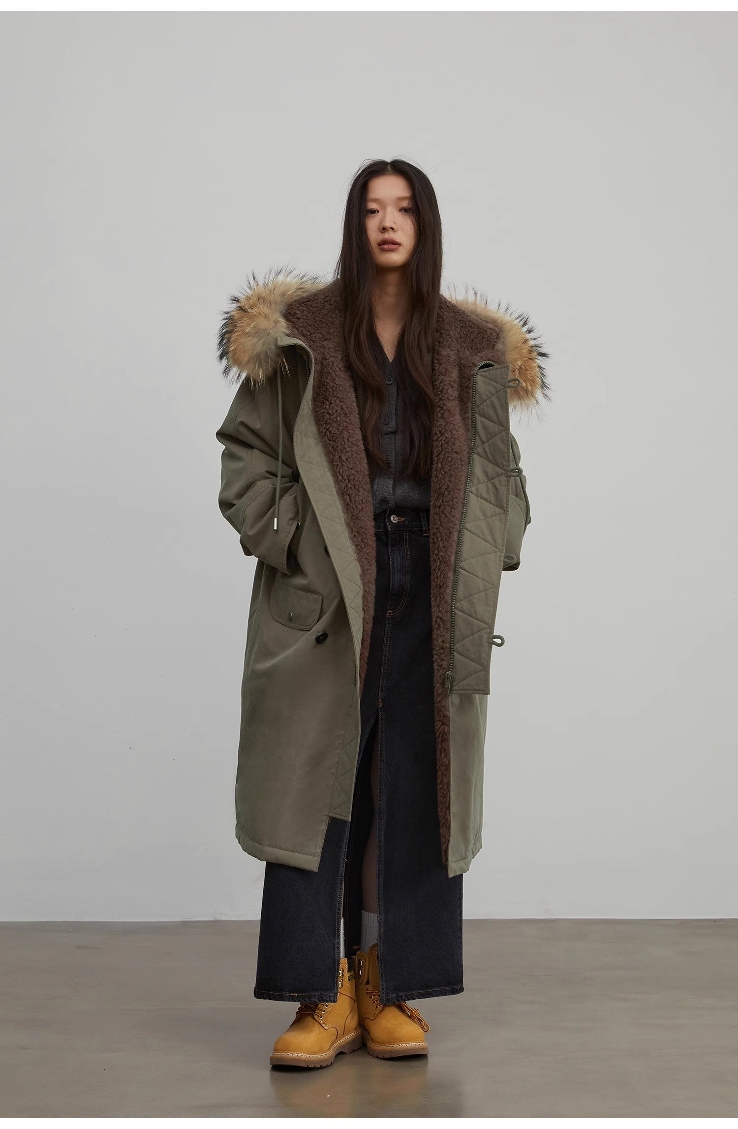 “Manchester City Old Story” Long Hooded Parka