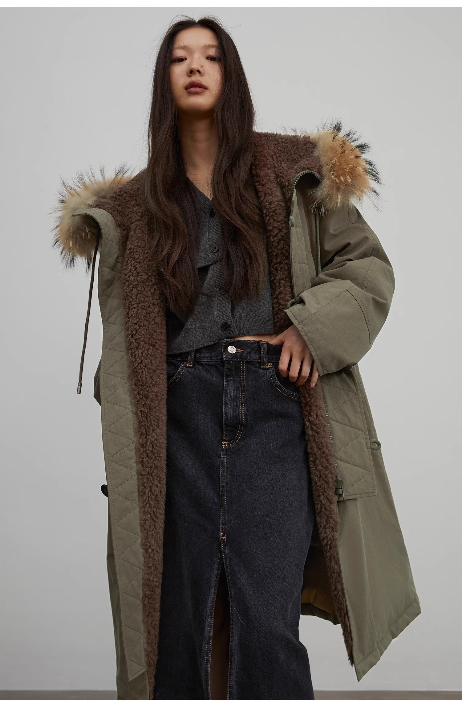 “Manchester City Old Story” Long Hooded Parka