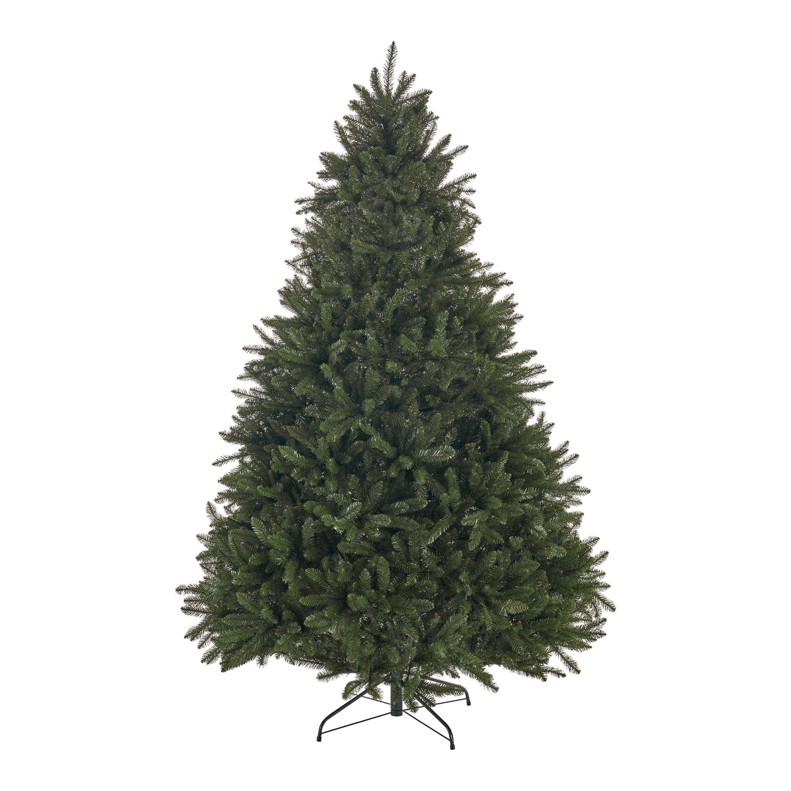 7.5ft Norway Spruce Artificial Christmas Tree with 2559 Branch Tips – Classic Full Design with Durable Iron Stand (Unlit)