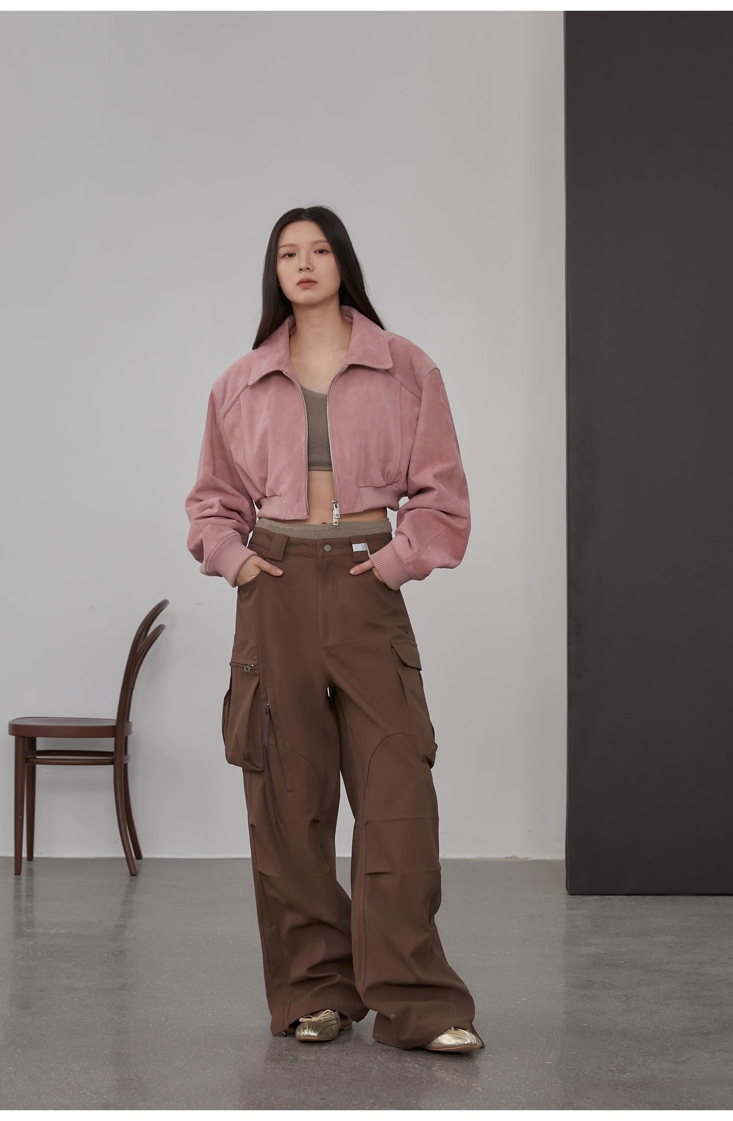 "Witch Game" Sheep Leather Short Jacket