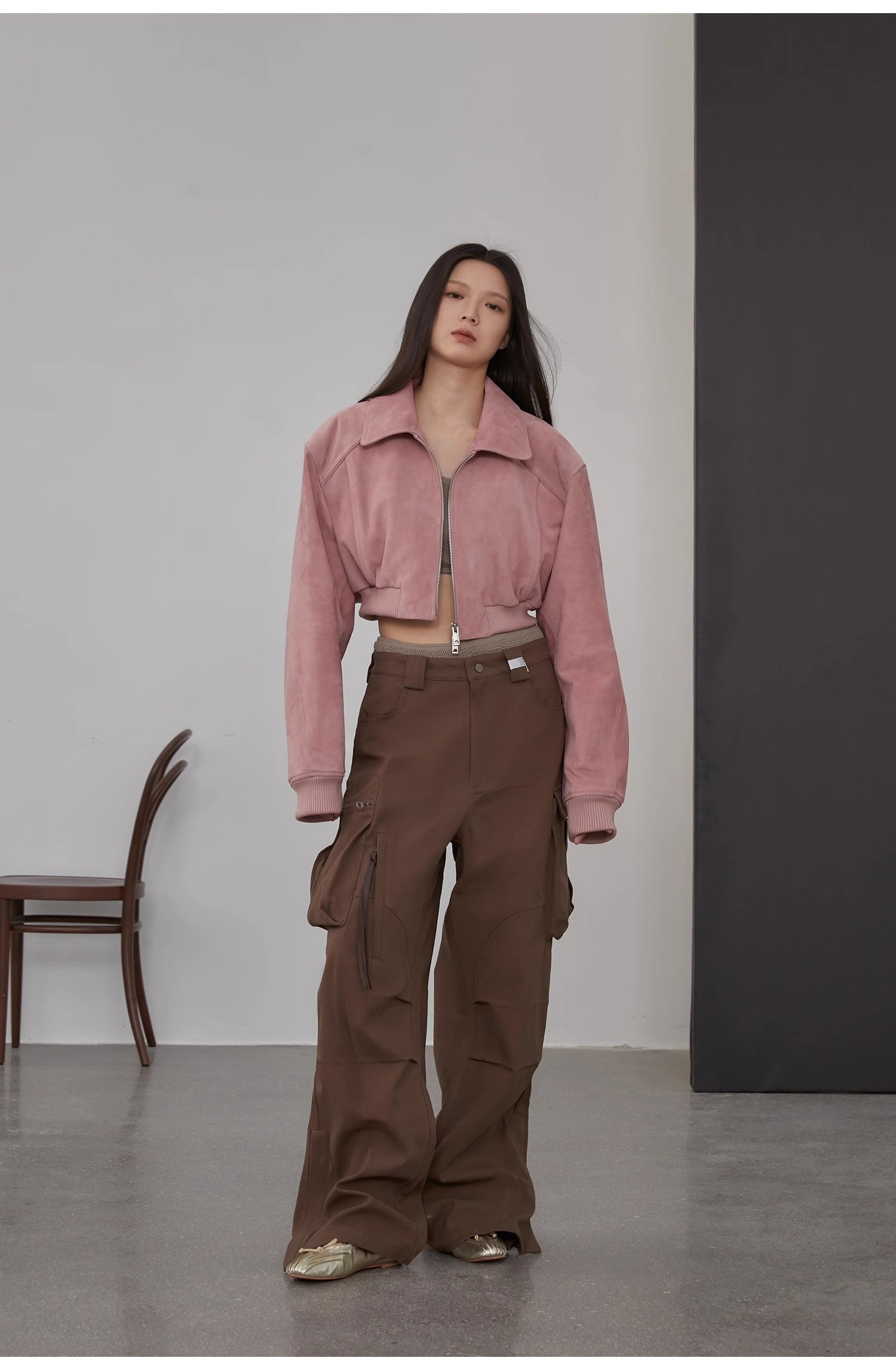"Witch Game" Sheep Leather Short Jacket