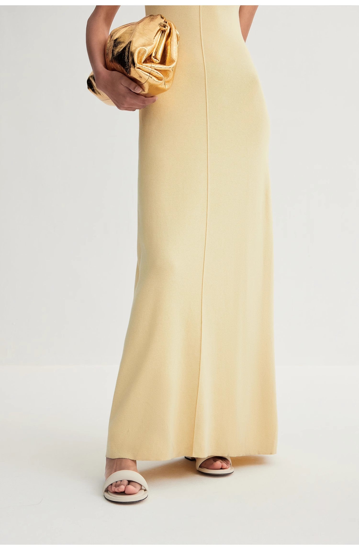"Island Letters" Baslan Merino Wool Knit Dress