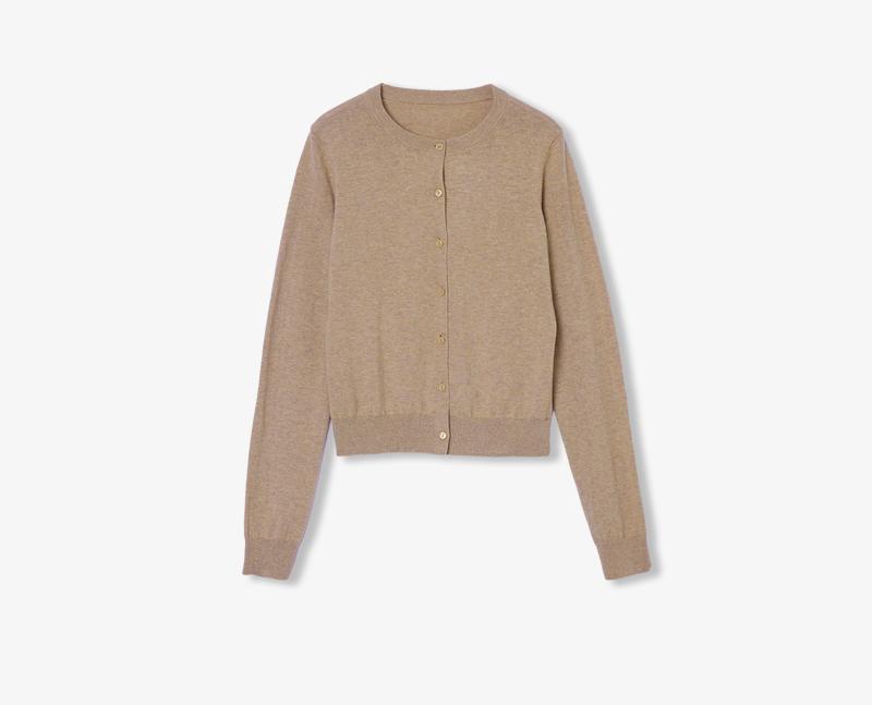 Long Sleeve Knitted Wool Cardigan