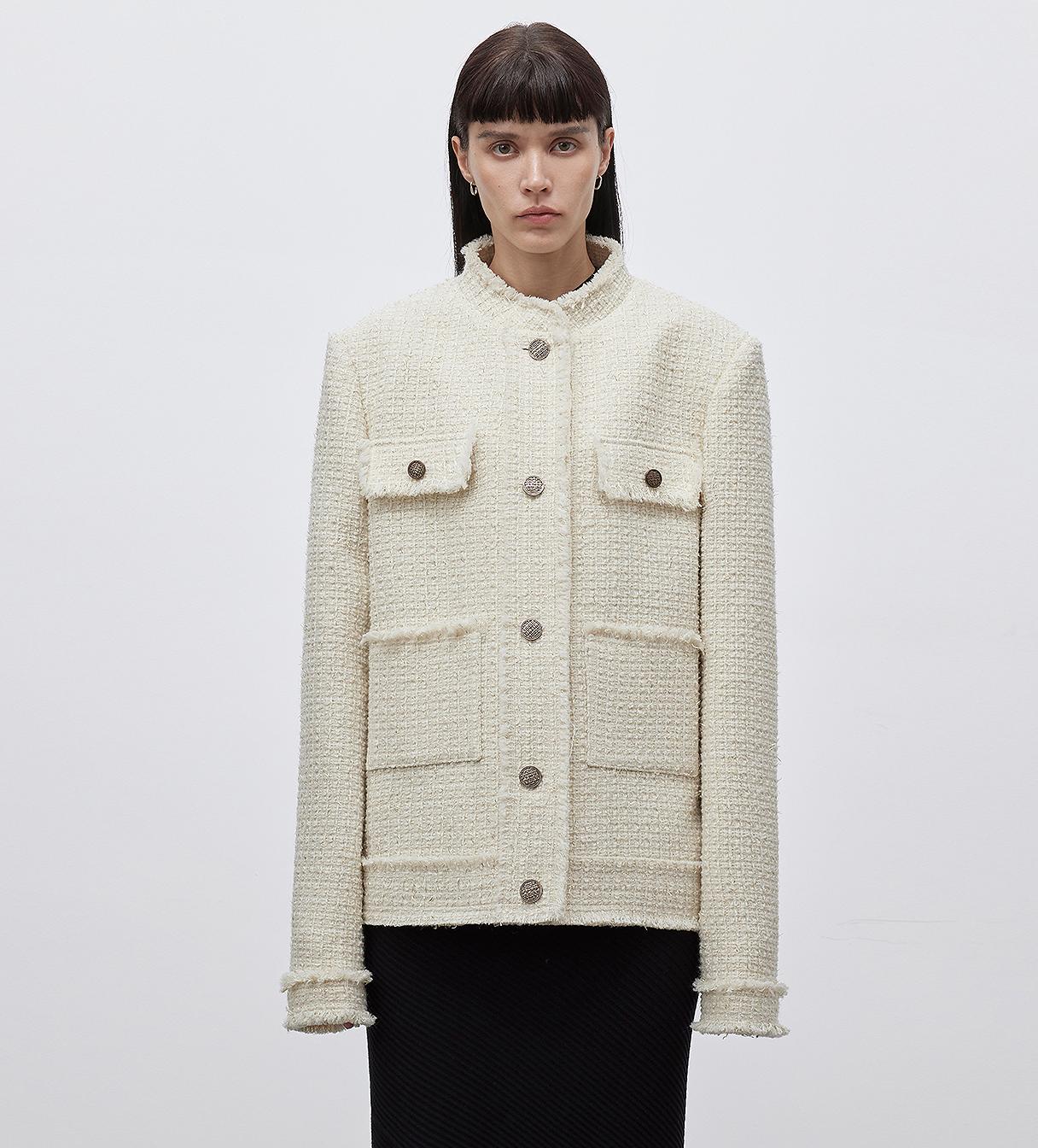 Heavy Wool Edged Fragrant Style Jacket