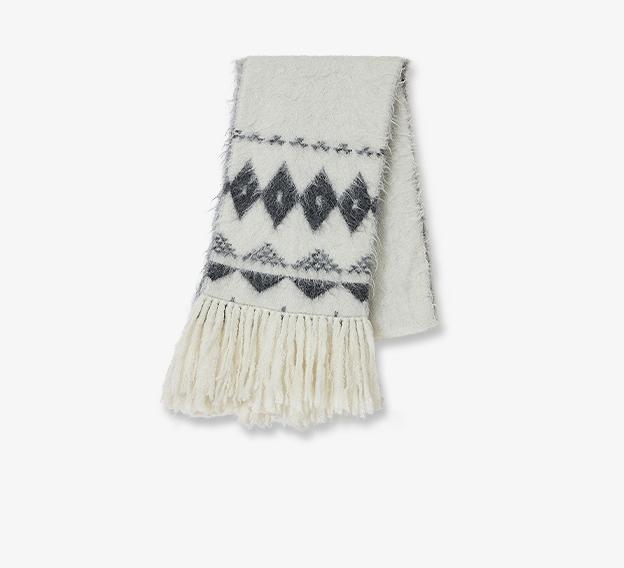 Nepalese Alpaca Wool Tassel Scarf