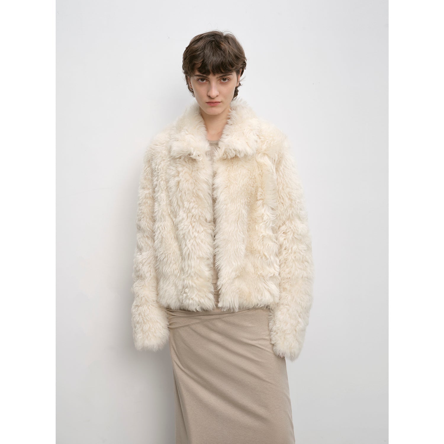 "Blackmoon Berlin" Soft Wool Sheepskin Coat