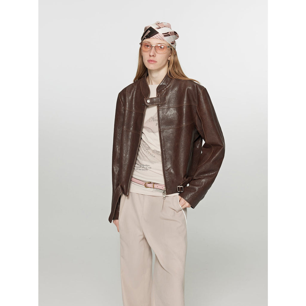 “Caramel Mountain” Leather Jacket