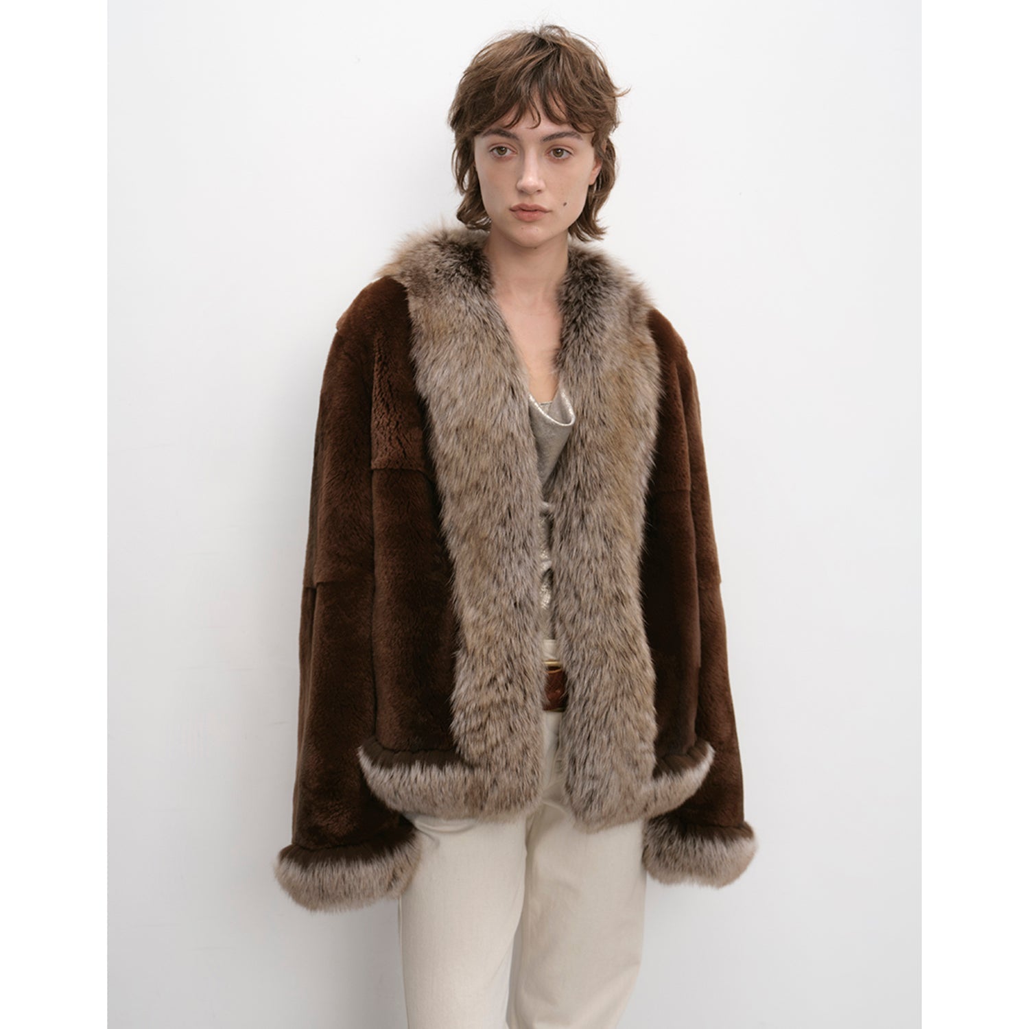 Two-Tone Fox FurJacket