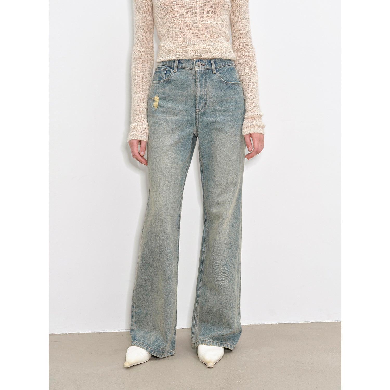 "Flare Mark" Slim-Fit Flared Jeans