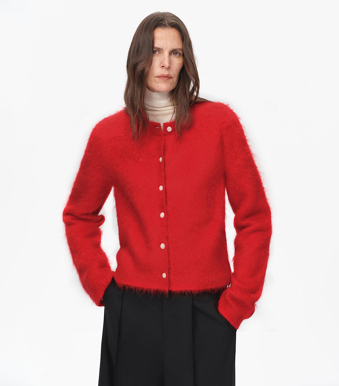 Albaca Alpaca Straight Cardigan