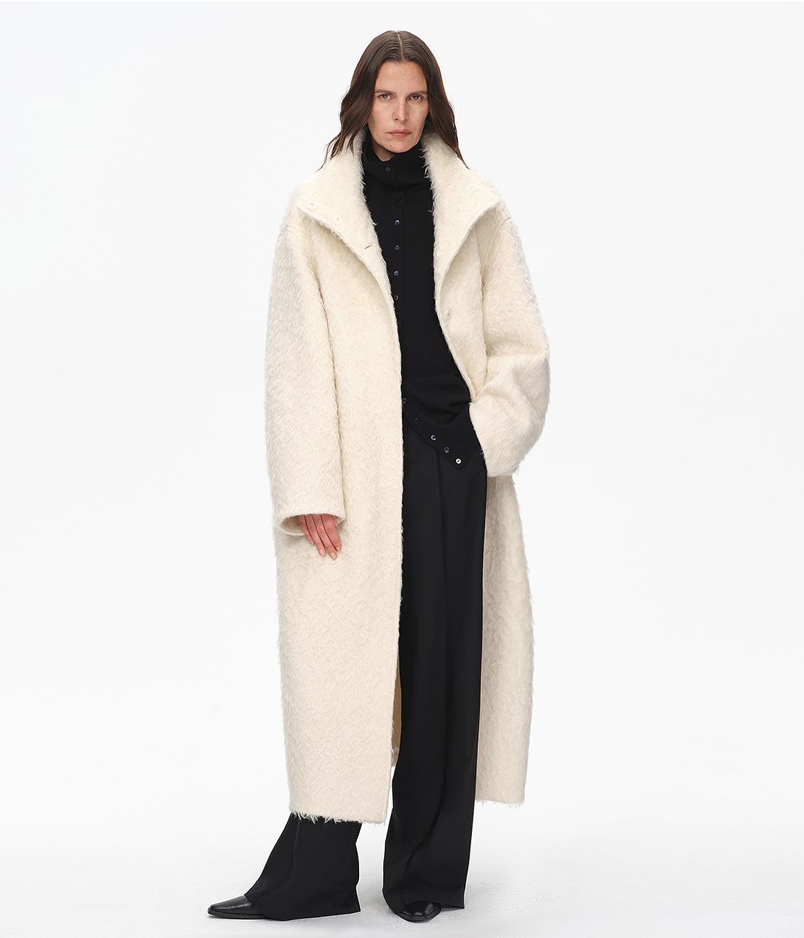 "Song of Snowland" Loose Woolen Coat