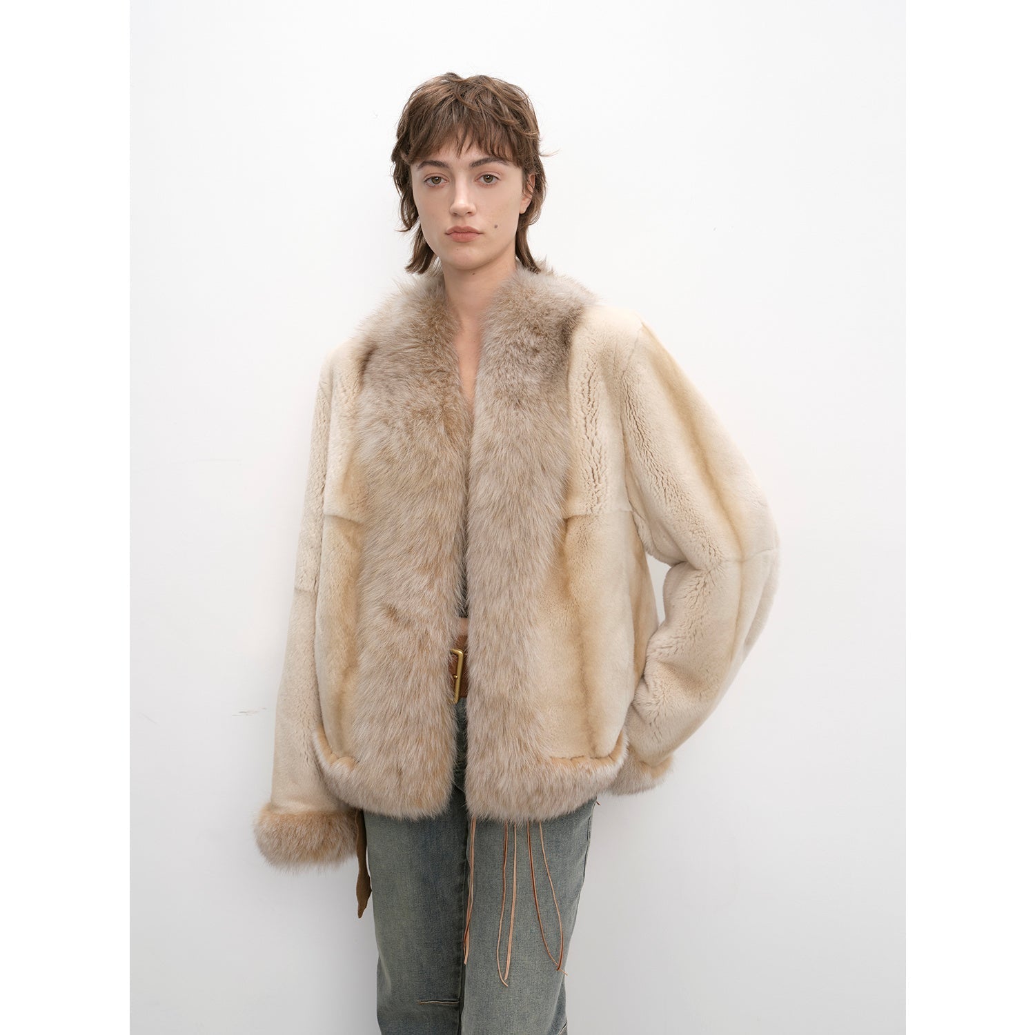 Two-Tone Fox FurJacket