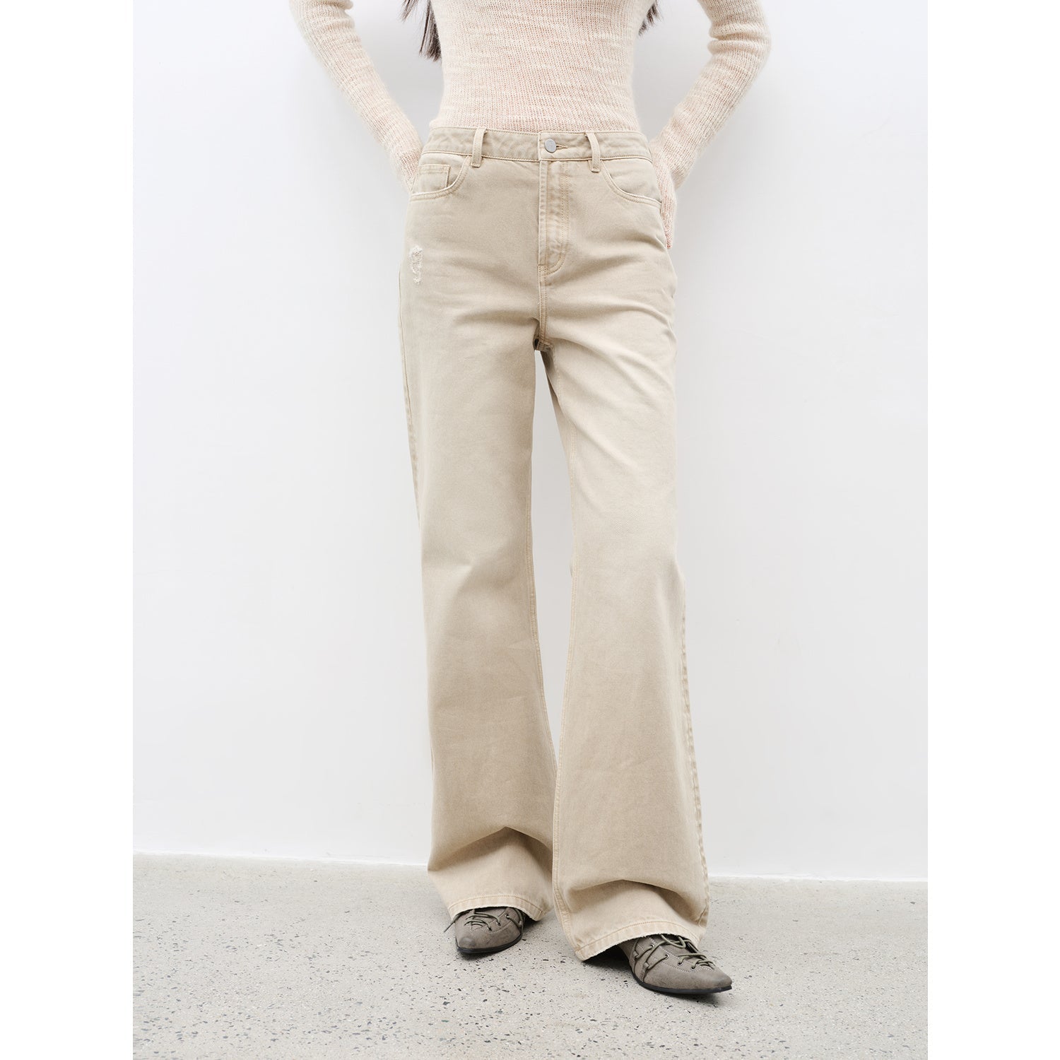 "Flare Mark" Slim-Fit Flared Jeans