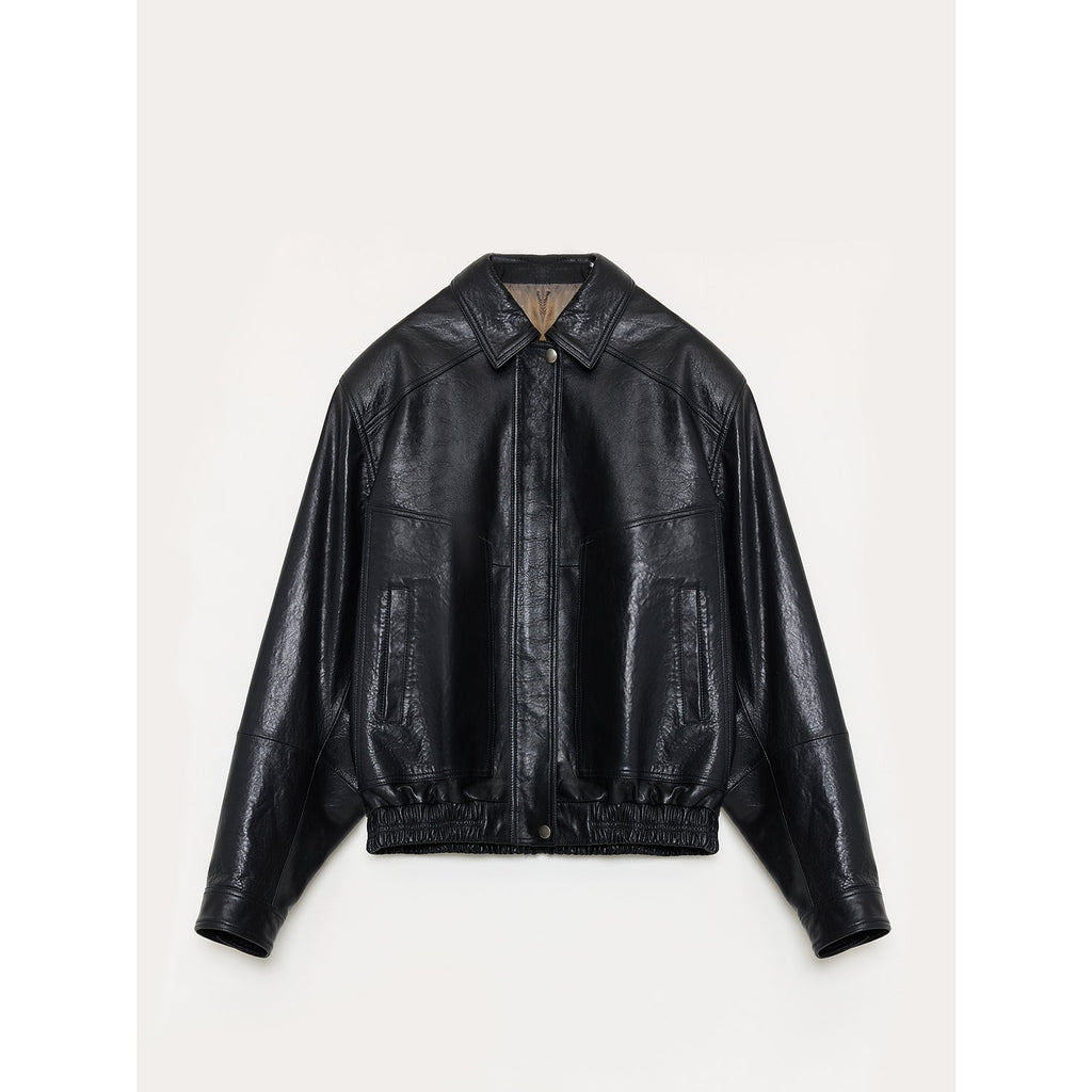 Waxed Sheep Leather Jacket