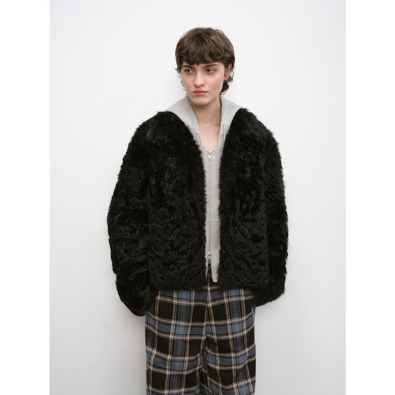 "Blackmoon Berlin" Soft Wool Sheepskin Coat