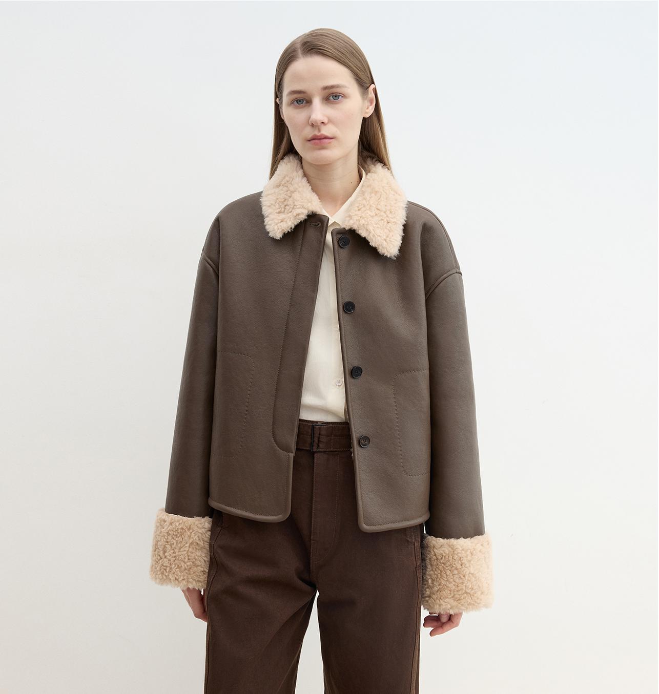 Sweet Latte Shearling Jacket