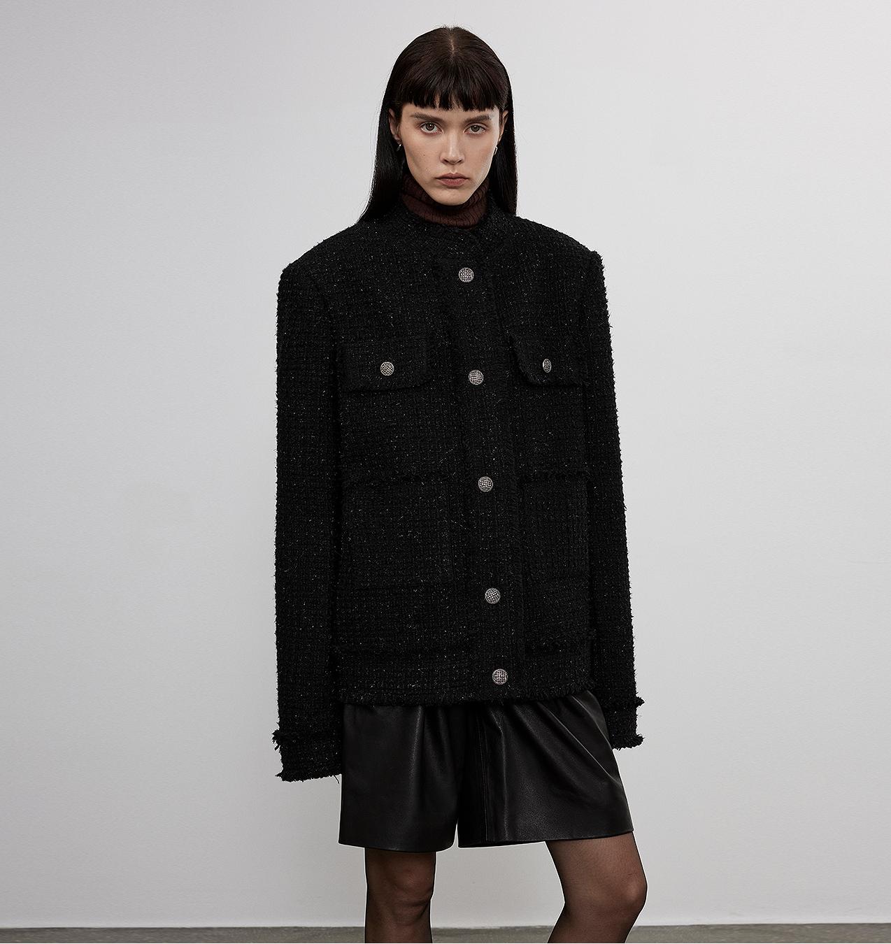 Heavy Wool Edged Fragrant Style Jacket