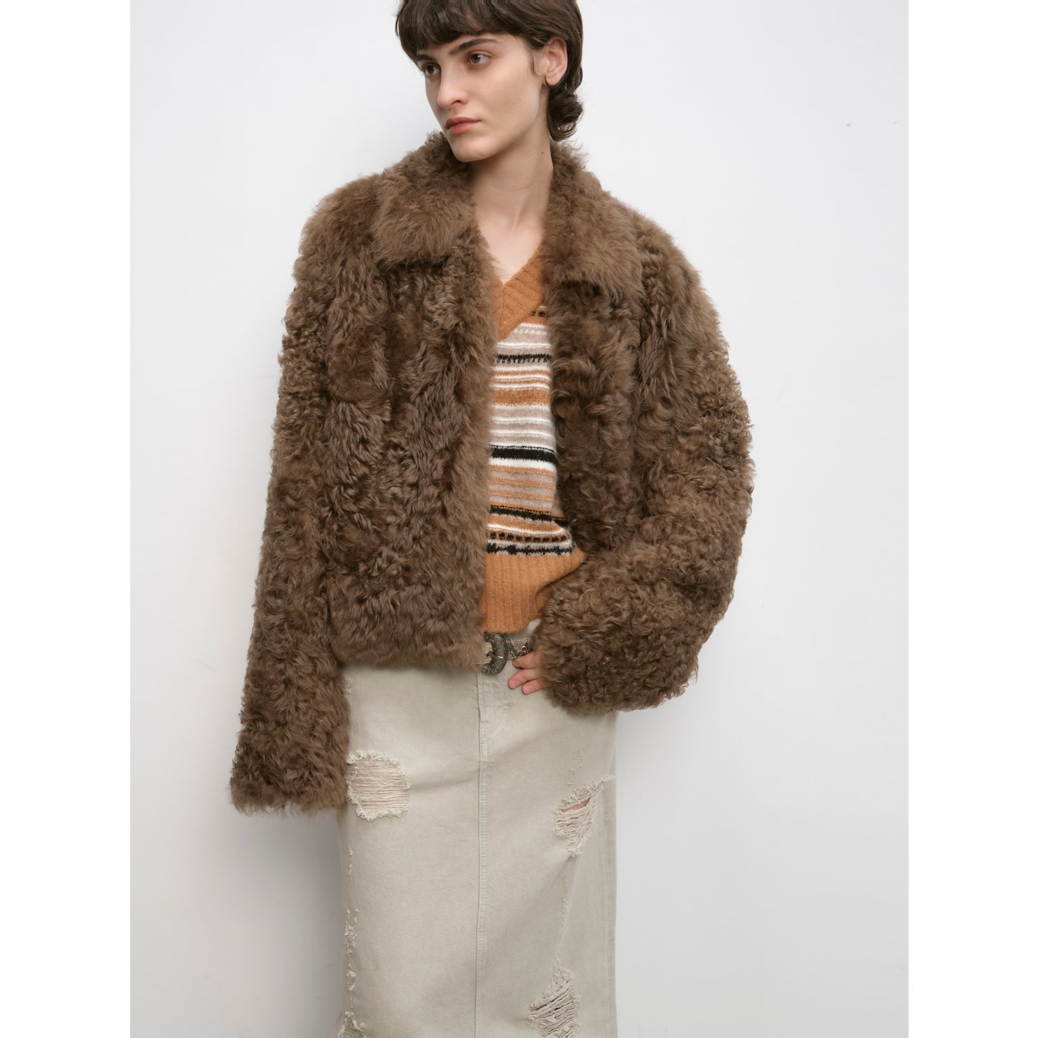 "Blackmoon Berlin" Soft Wool Sheepskin Coat