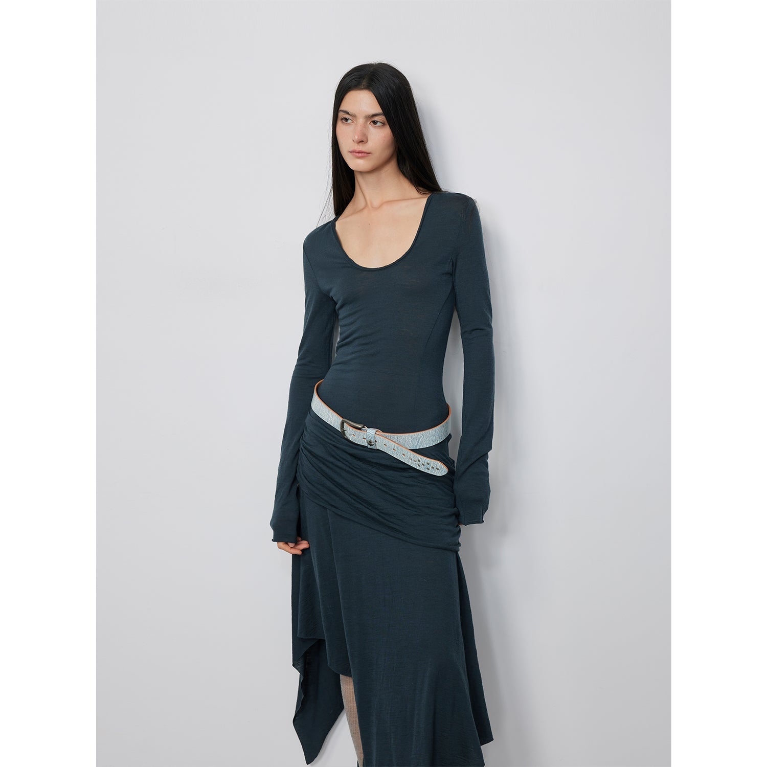 "Dreamy Ball" Irregular Hem Long
