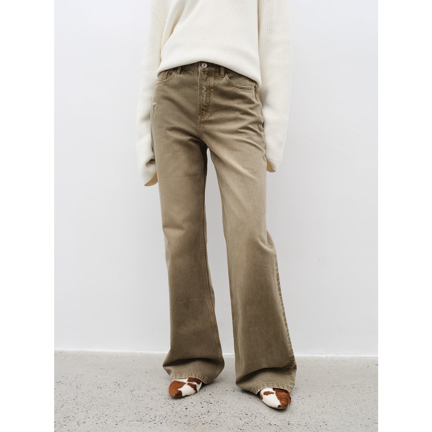 "Flare Mark" Slim-Fit Flared Jeans