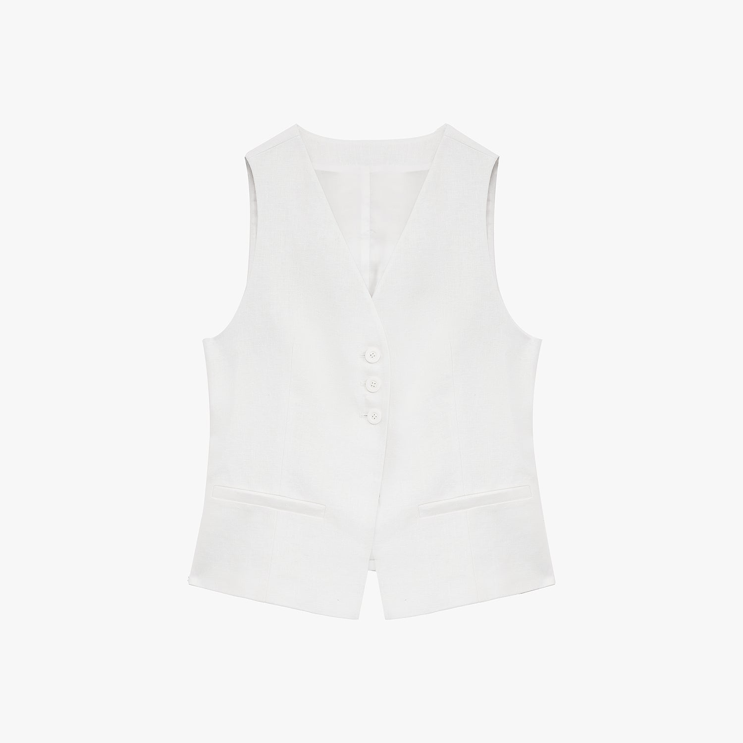 "Old Money" Linen Draped Vest and Trousers Suit
