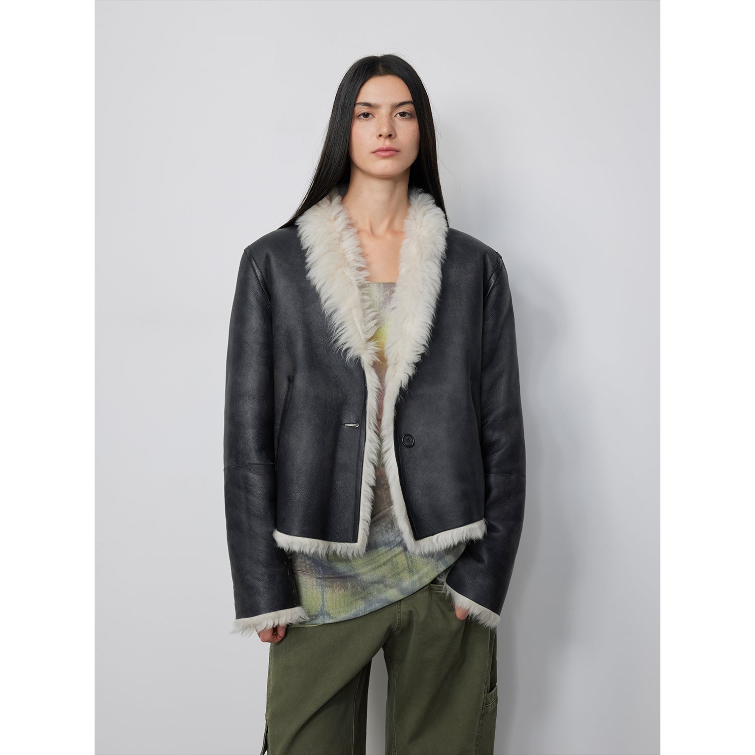 "Beethoven's Night" Reversible Double-sided Tuscany Sheepskin Coat